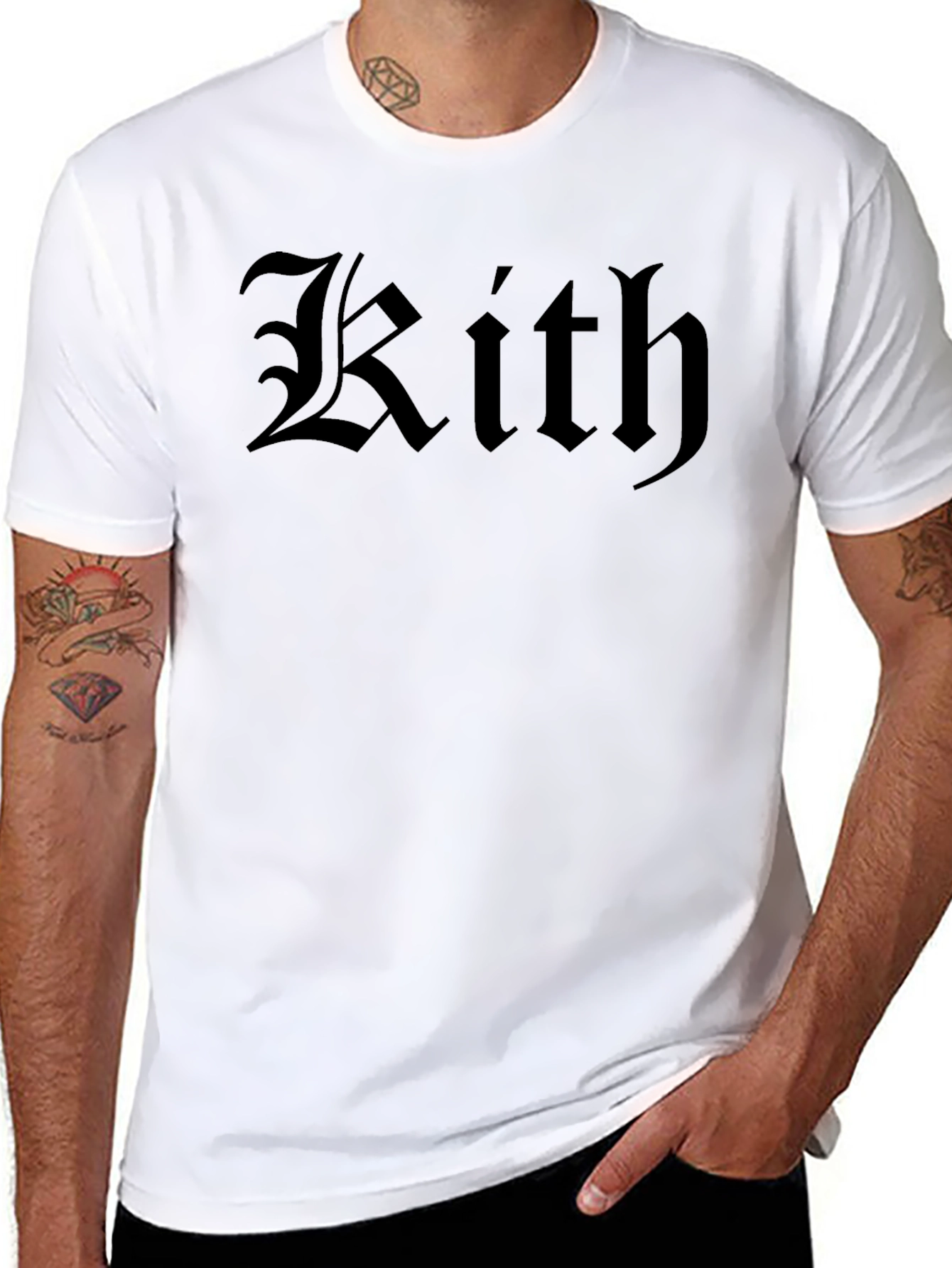 Kith Gothic Logo Black T-Shirt