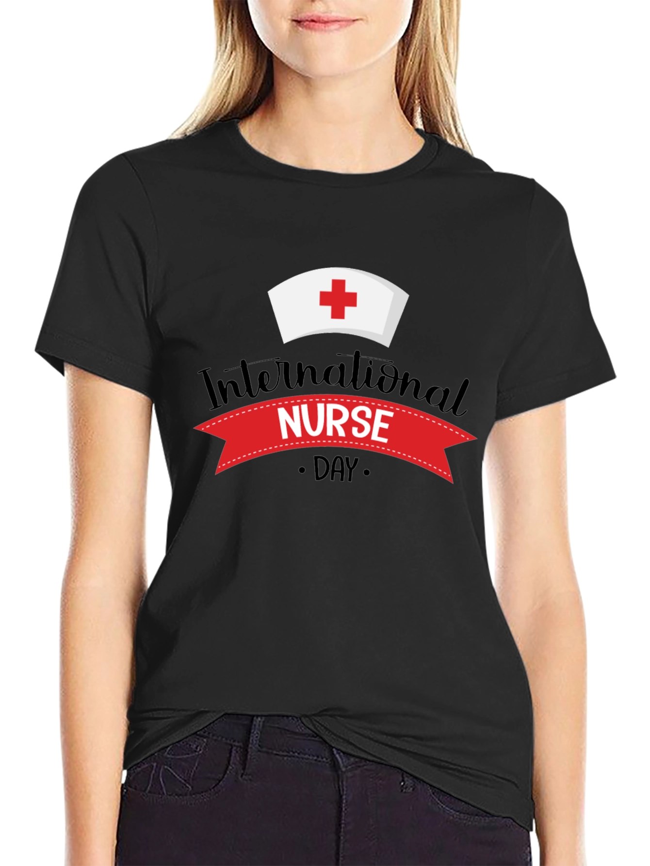 International Nurse Day T-Shirt - Black