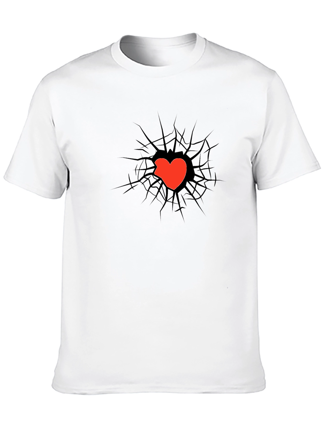 Cracked Heart Tee - Unique Graphic T-Shirt