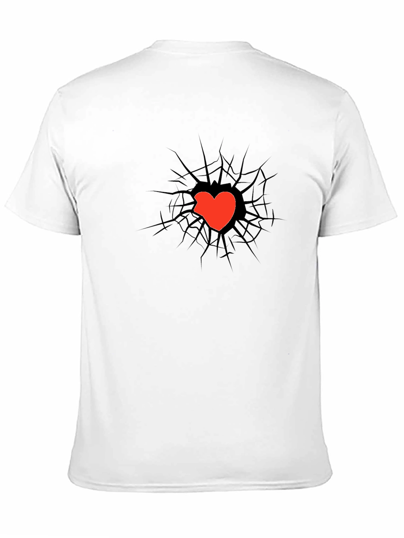 Cracked Heart Tee - Unique Graphic T-Shirt
