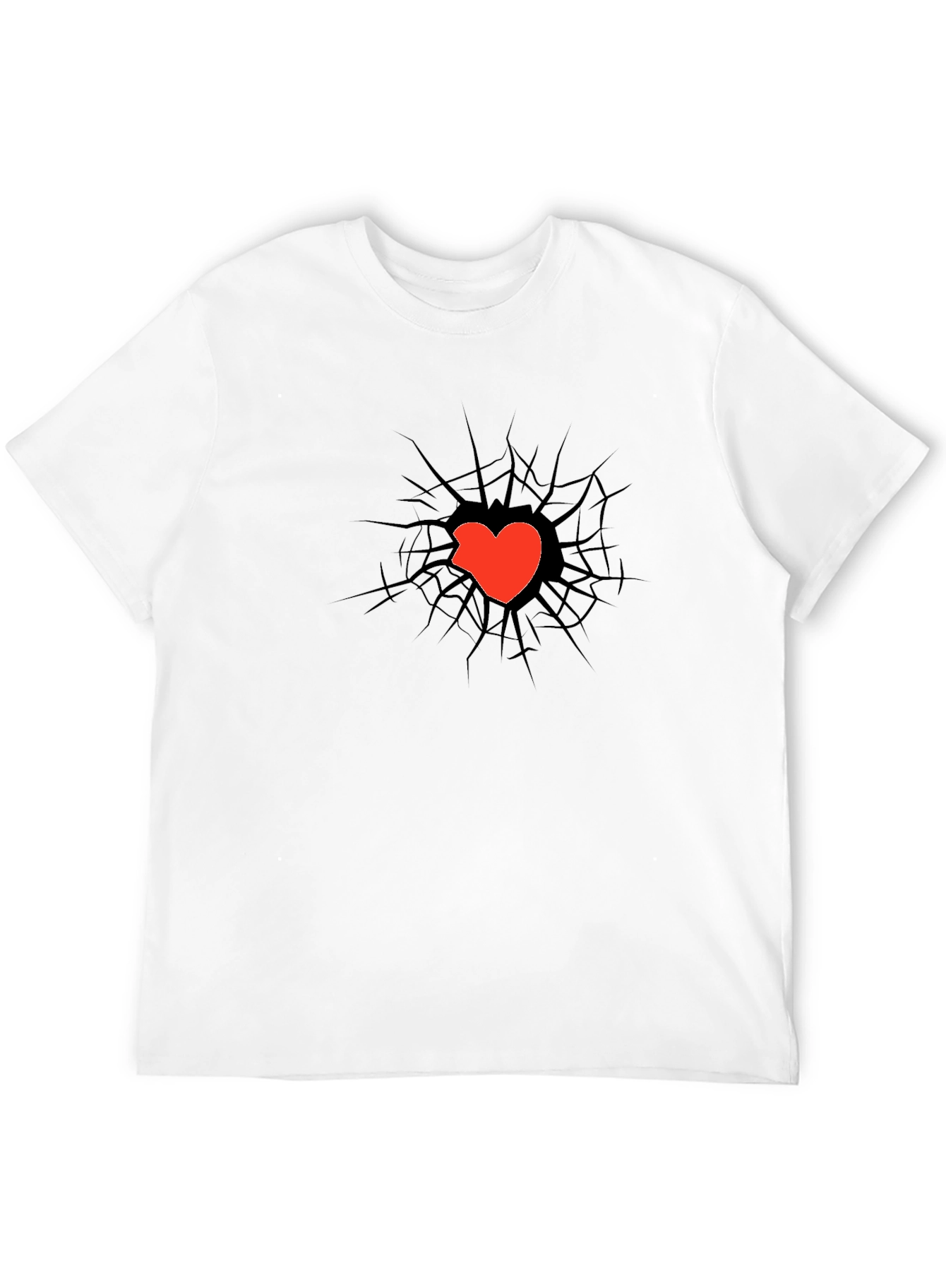 Cracked Heart Tee - Unique Graphic T-Shirt