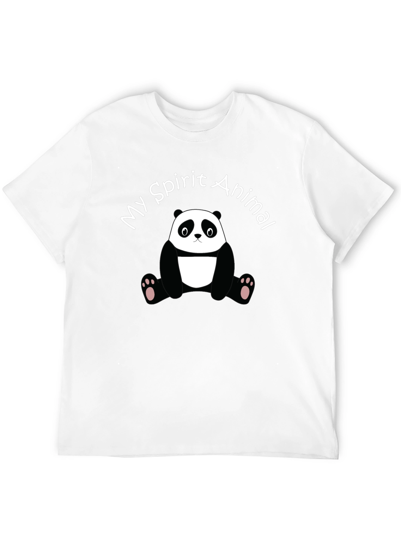 My Spirit Animal Panda Black Graphic Tee