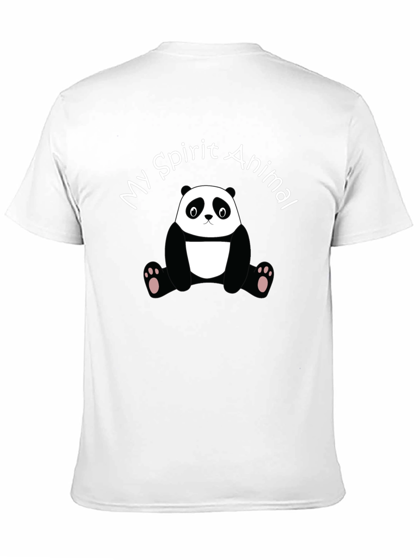 My Spirit Animal Panda Black Graphic Tee