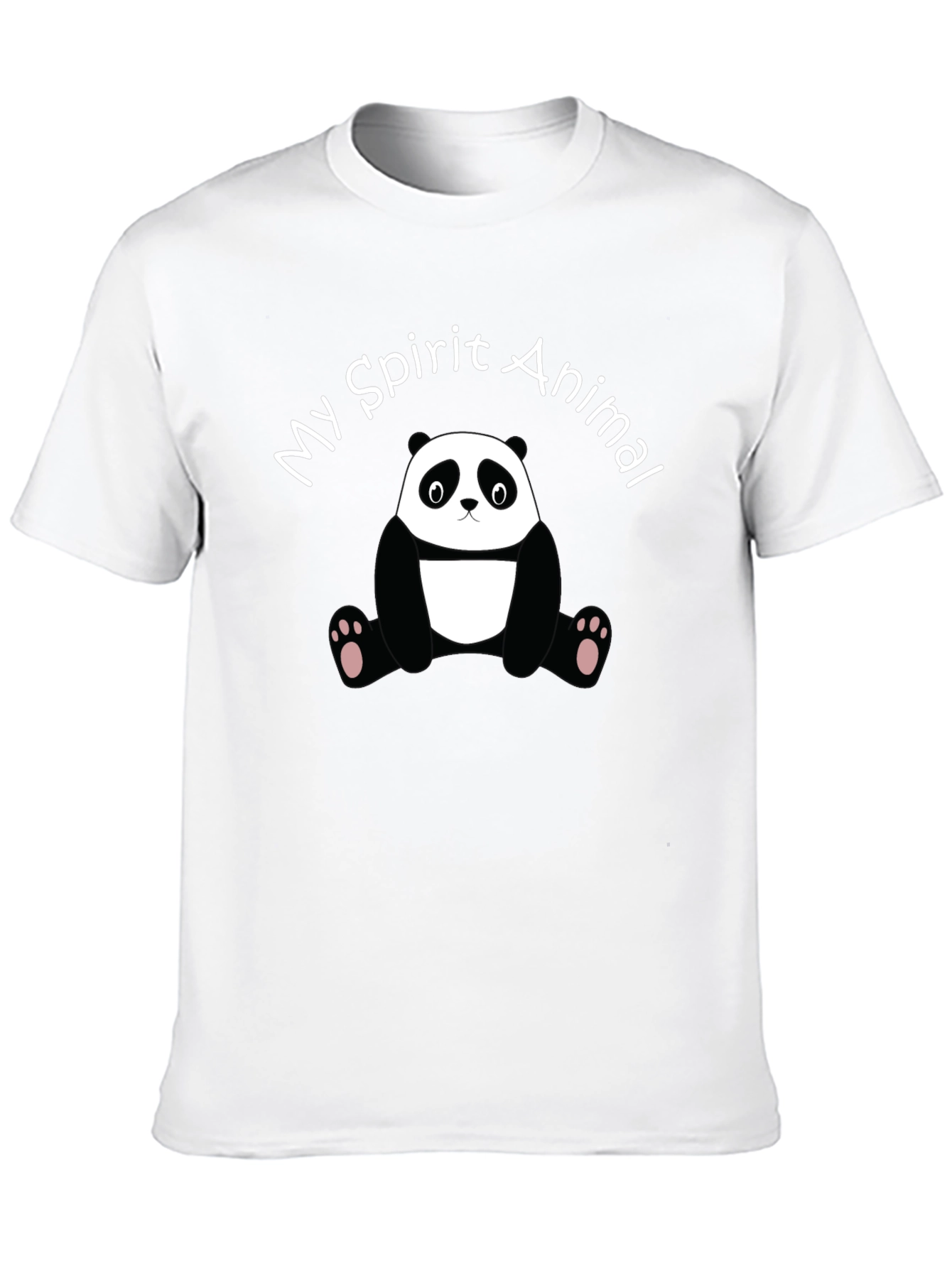 My Spirit Animal Panda Black Graphic Tee