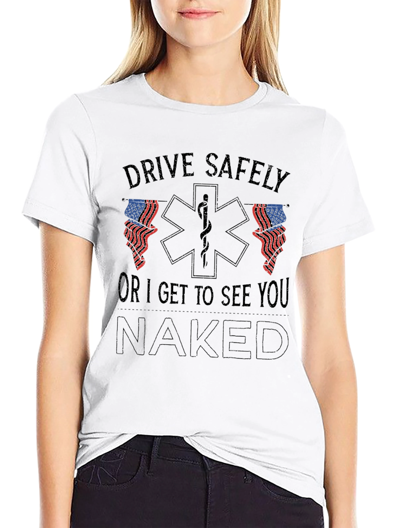 Drive Safely Graphic Tee - Funny EMT Shirt