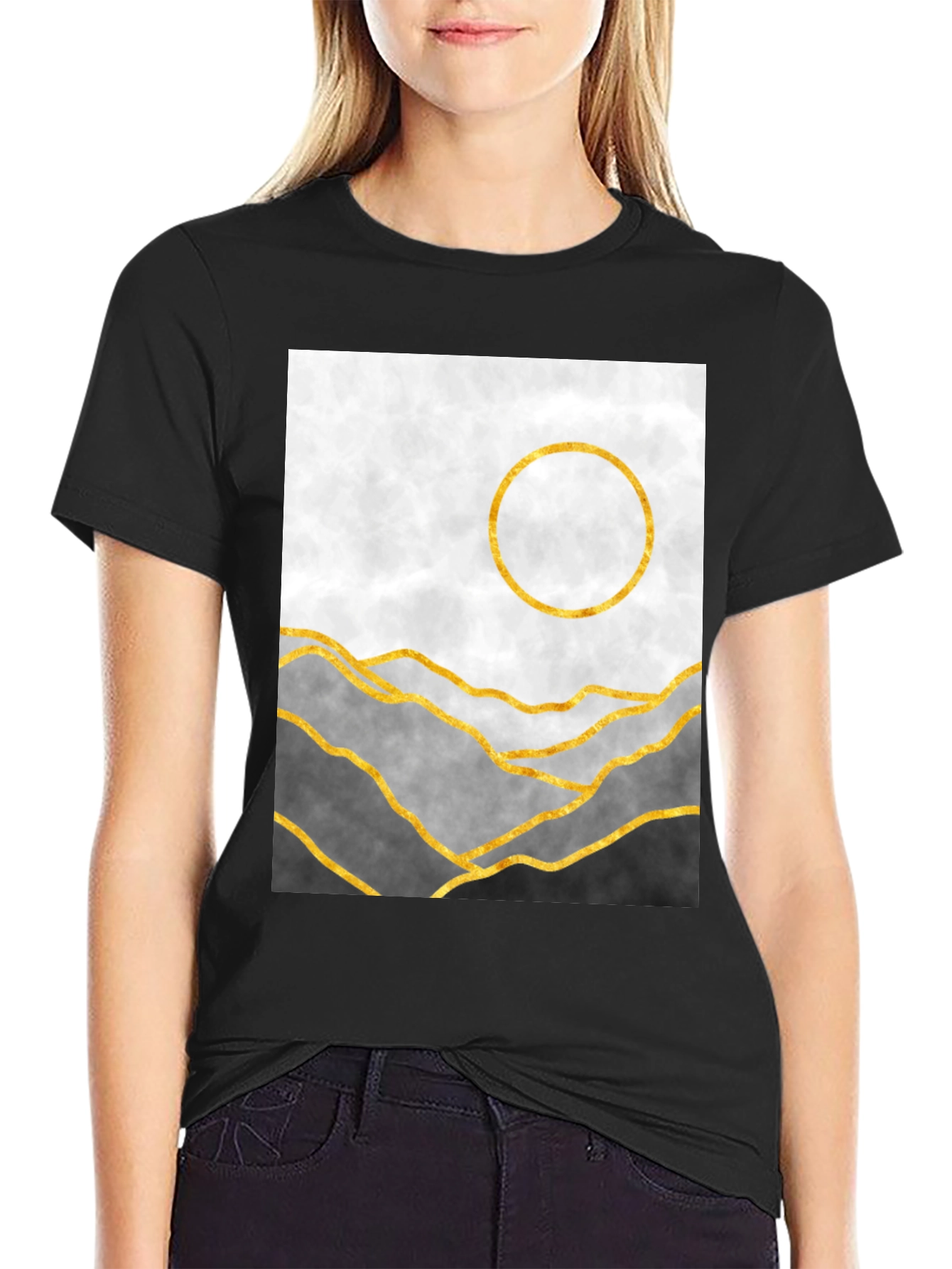 Abstract Mountain Graphic Tee