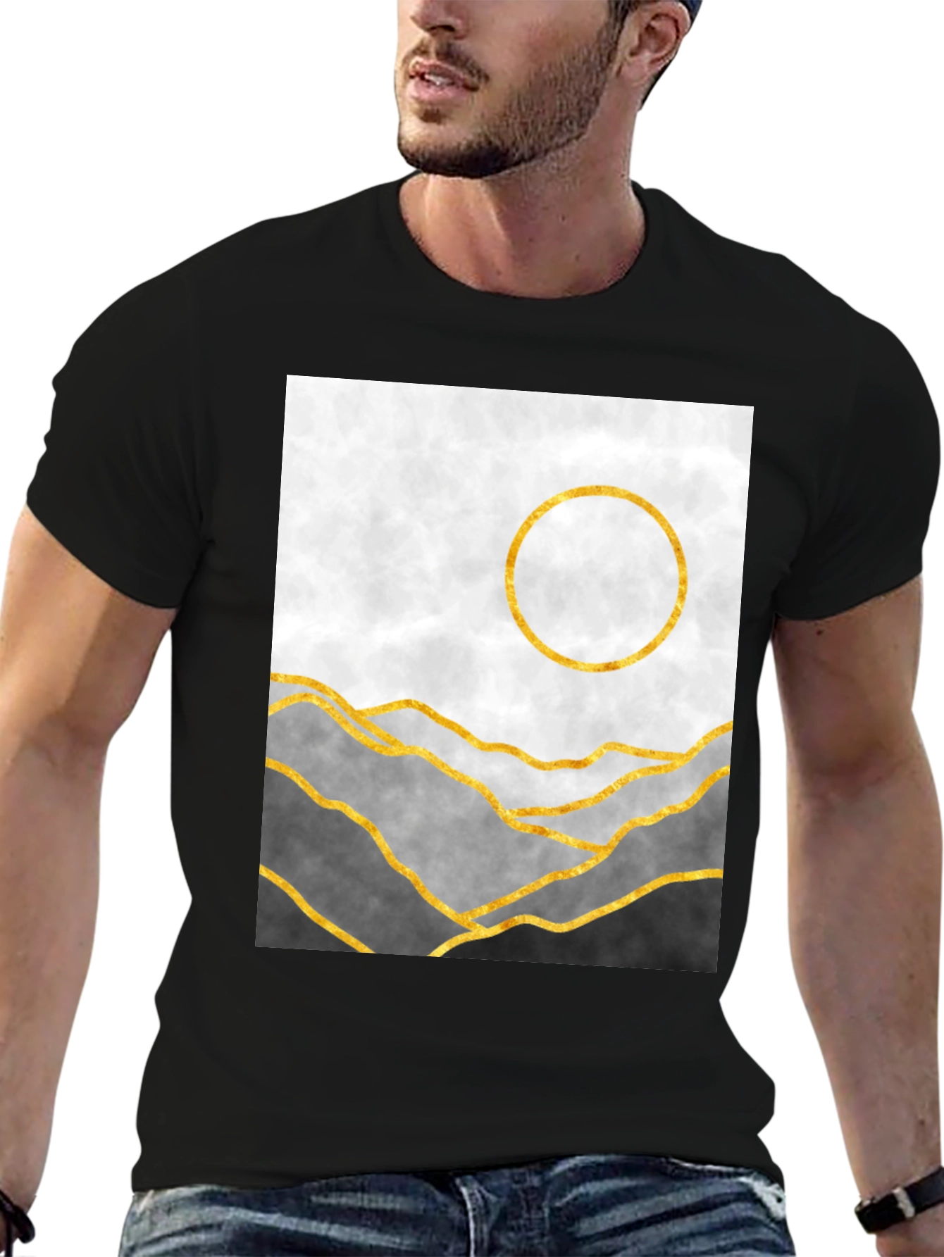 Abstract Mountain Graphic Tee