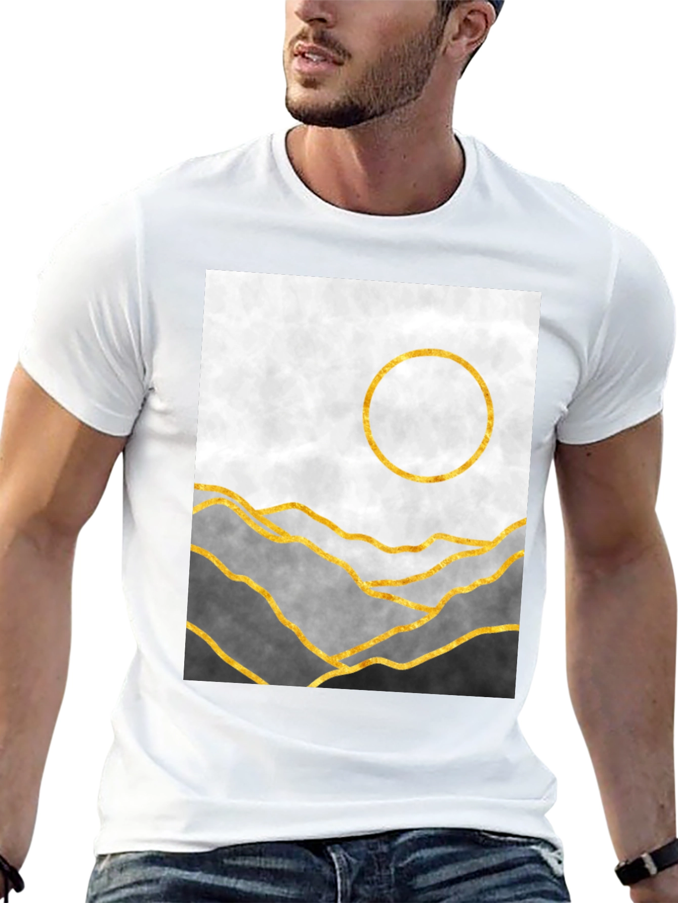 Abstract Mountain Graphic Tee