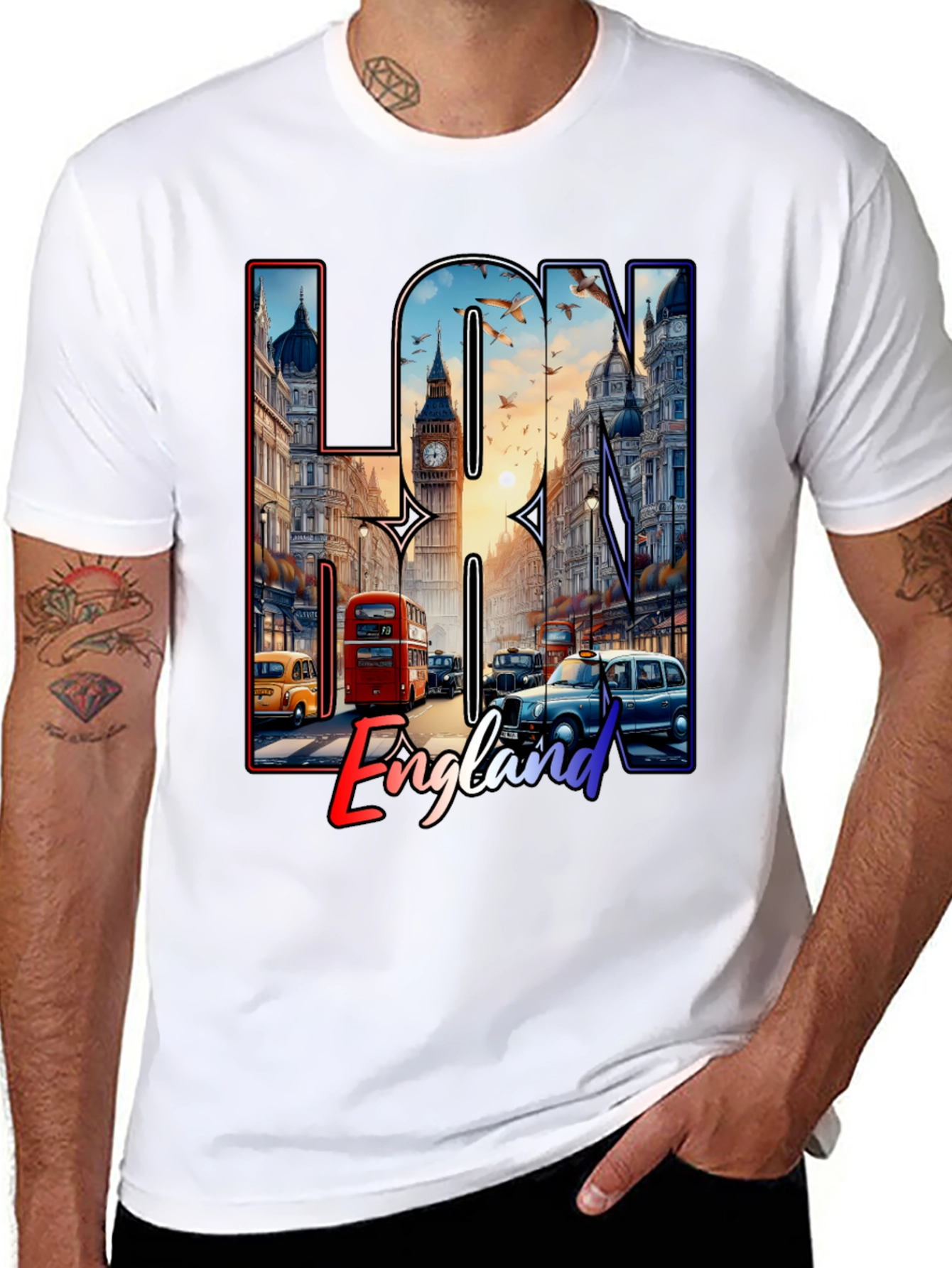 London England Graphic Tee Shirt