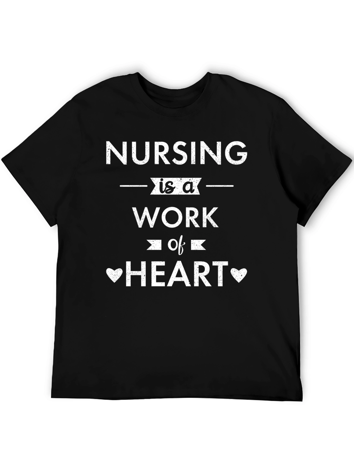 Nursing is a Work of Heart Graphic Tee