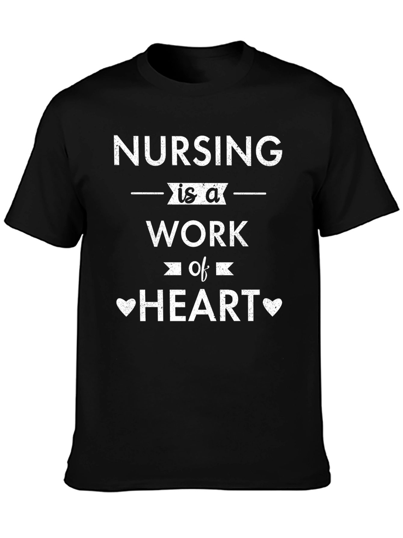 Nursing is a Work of Heart Graphic Tee