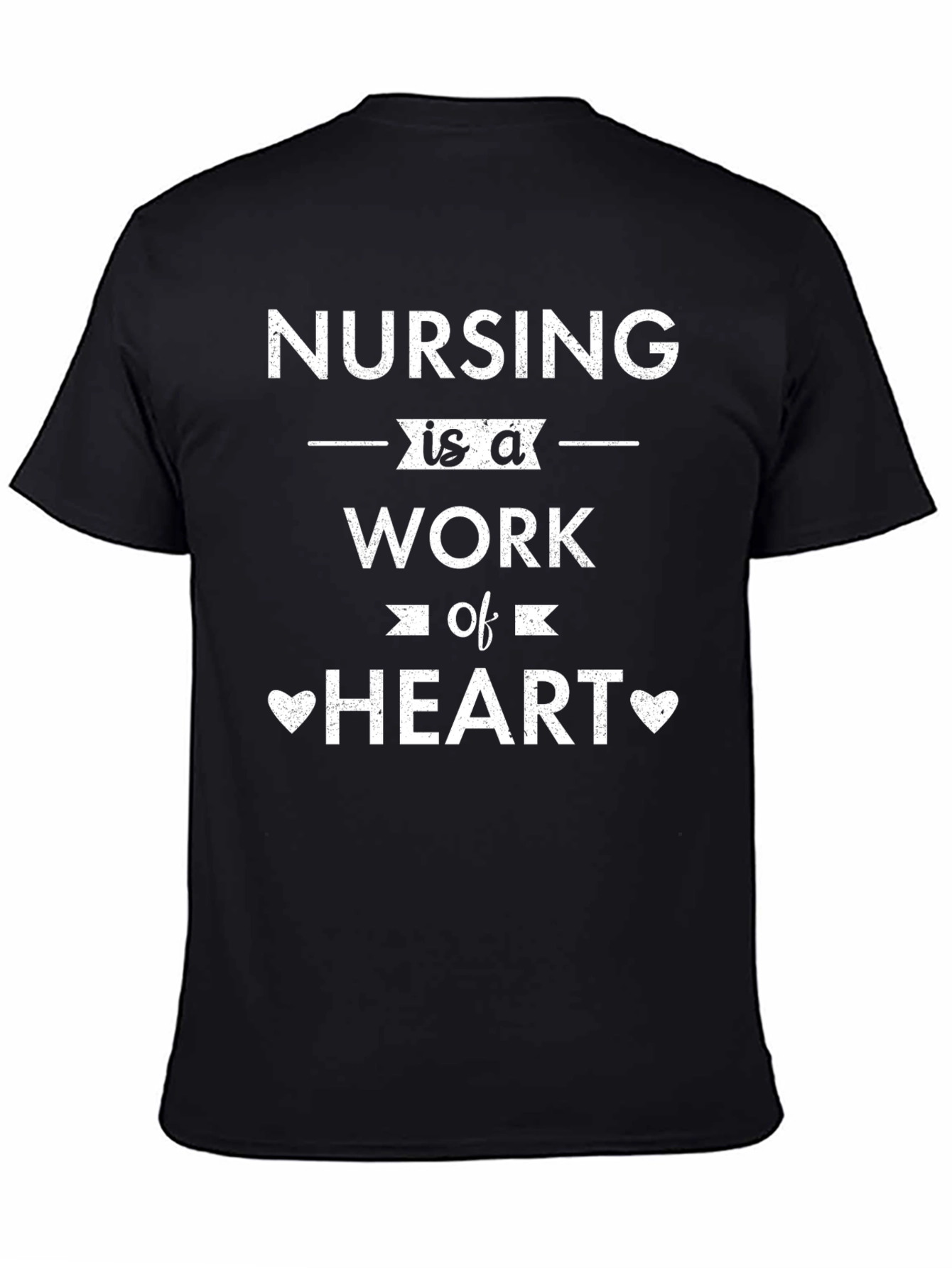 Nursing is a Work of Heart Graphic Tee