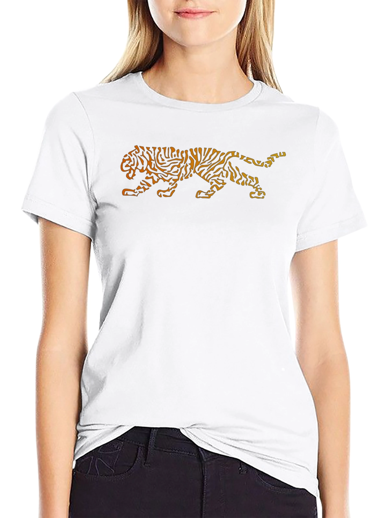 Tiger Graphic Black T-Shirt - Animal Print Tee