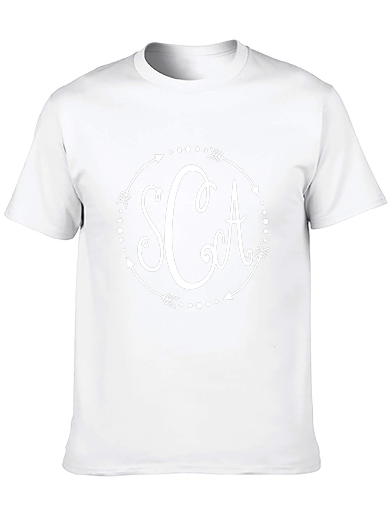 SCA Monogram Tee - Arrow Circle Design - Black