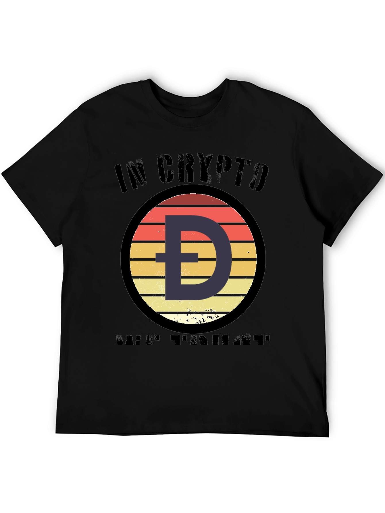 Crypto Doge HODL T-Shirt - Black Cotton Tee