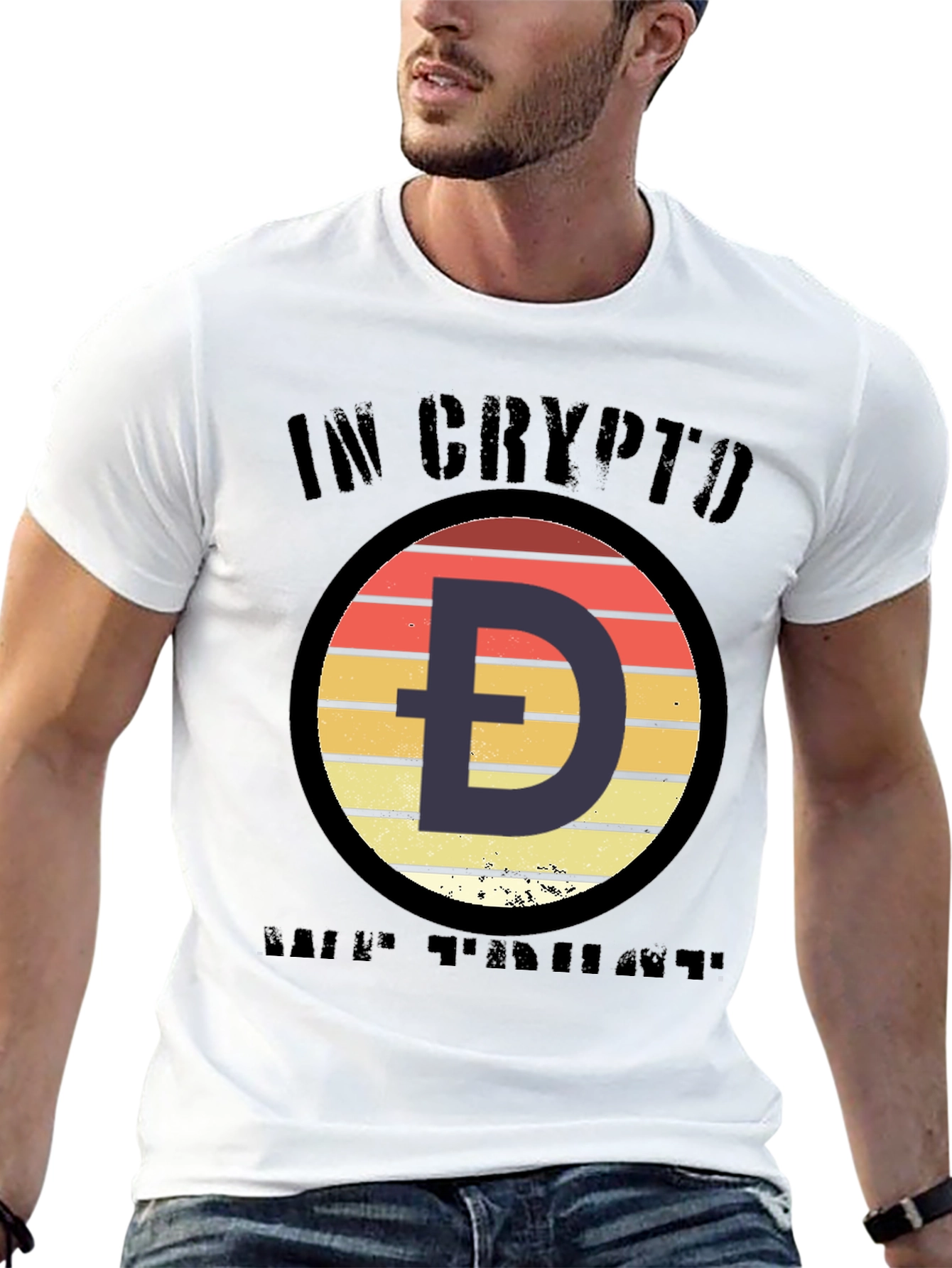 Crypto Doge HODL T-Shirt - Black Cotton Tee