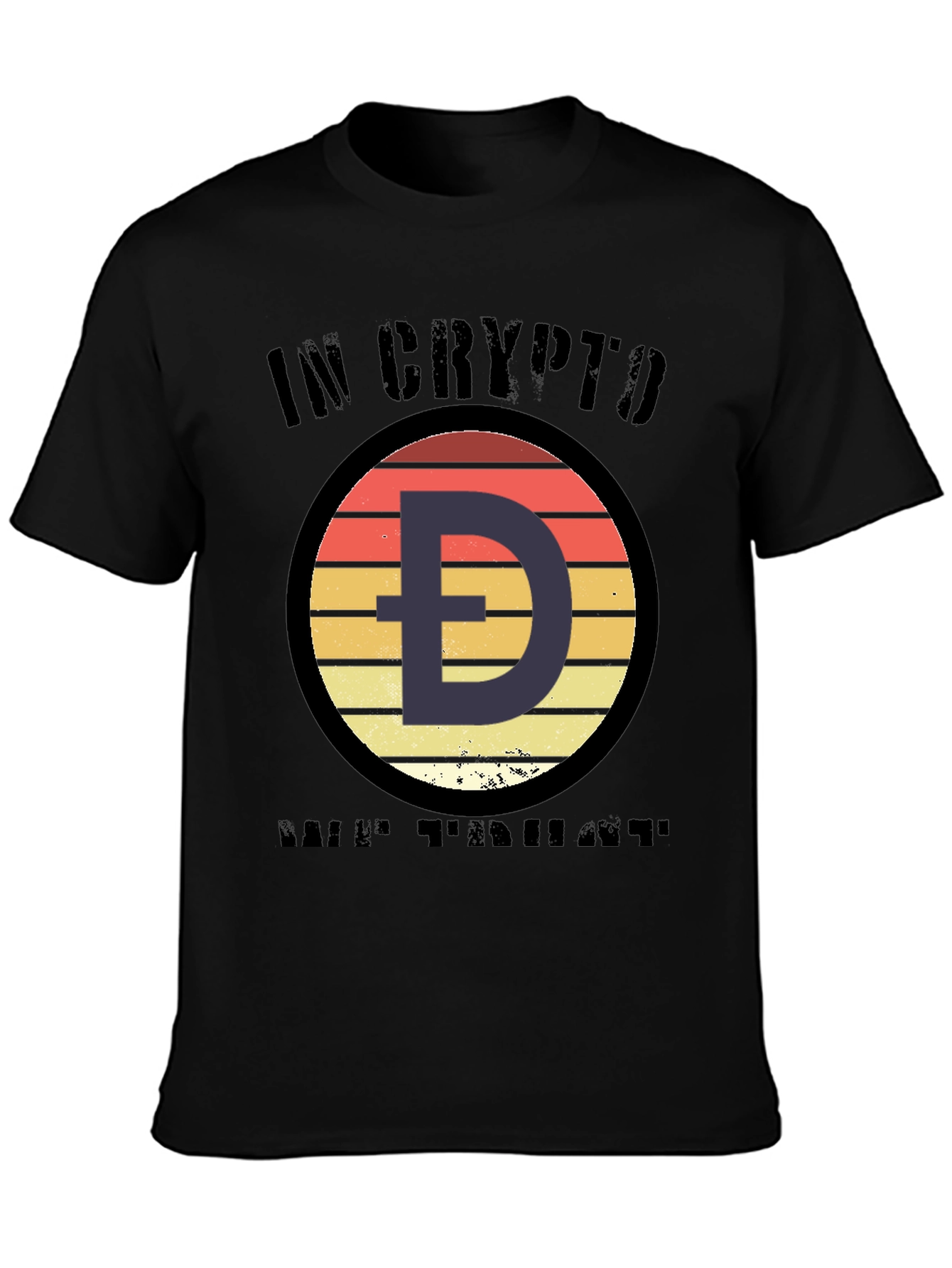 Crypto Doge HODL T-Shirt - Black Cotton Tee
