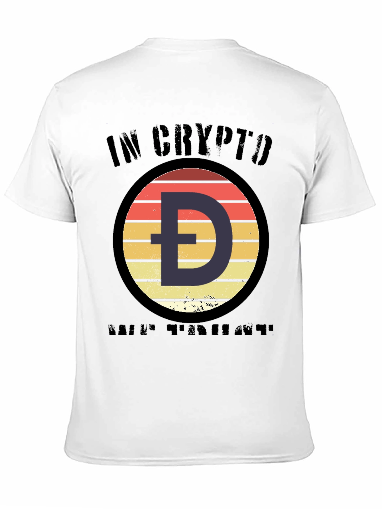 Crypto Doge HODL T-Shirt - Black Cotton Tee