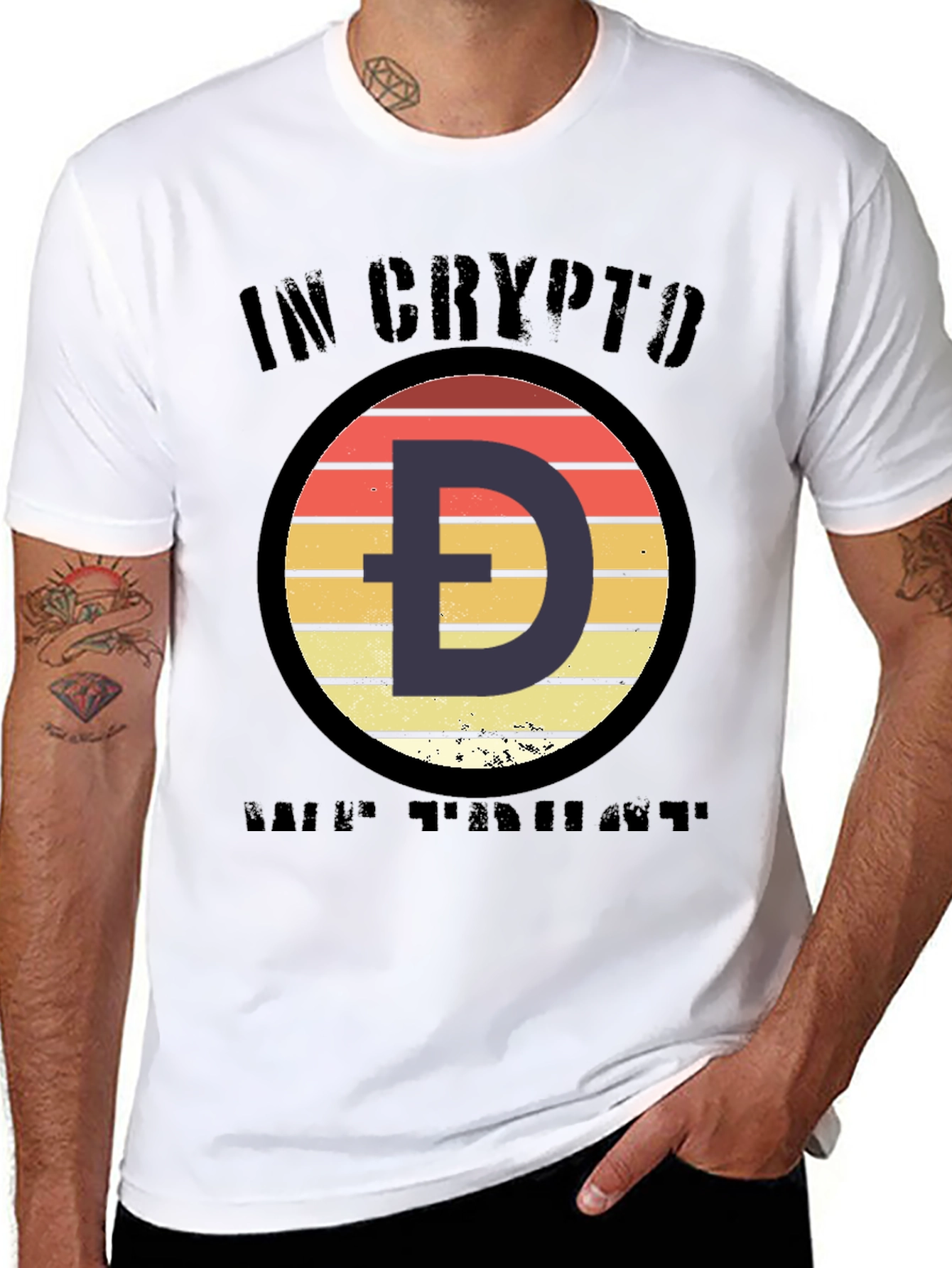 Crypto Doge HODL T-Shirt - Black Cotton Tee
