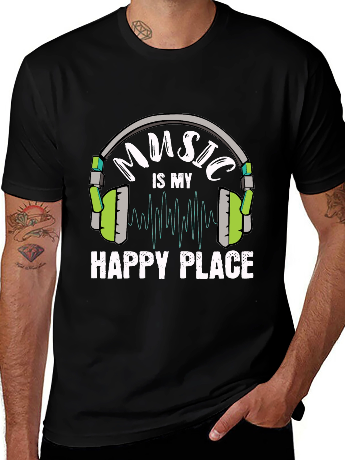 Music is My Happy Place T-Shirt