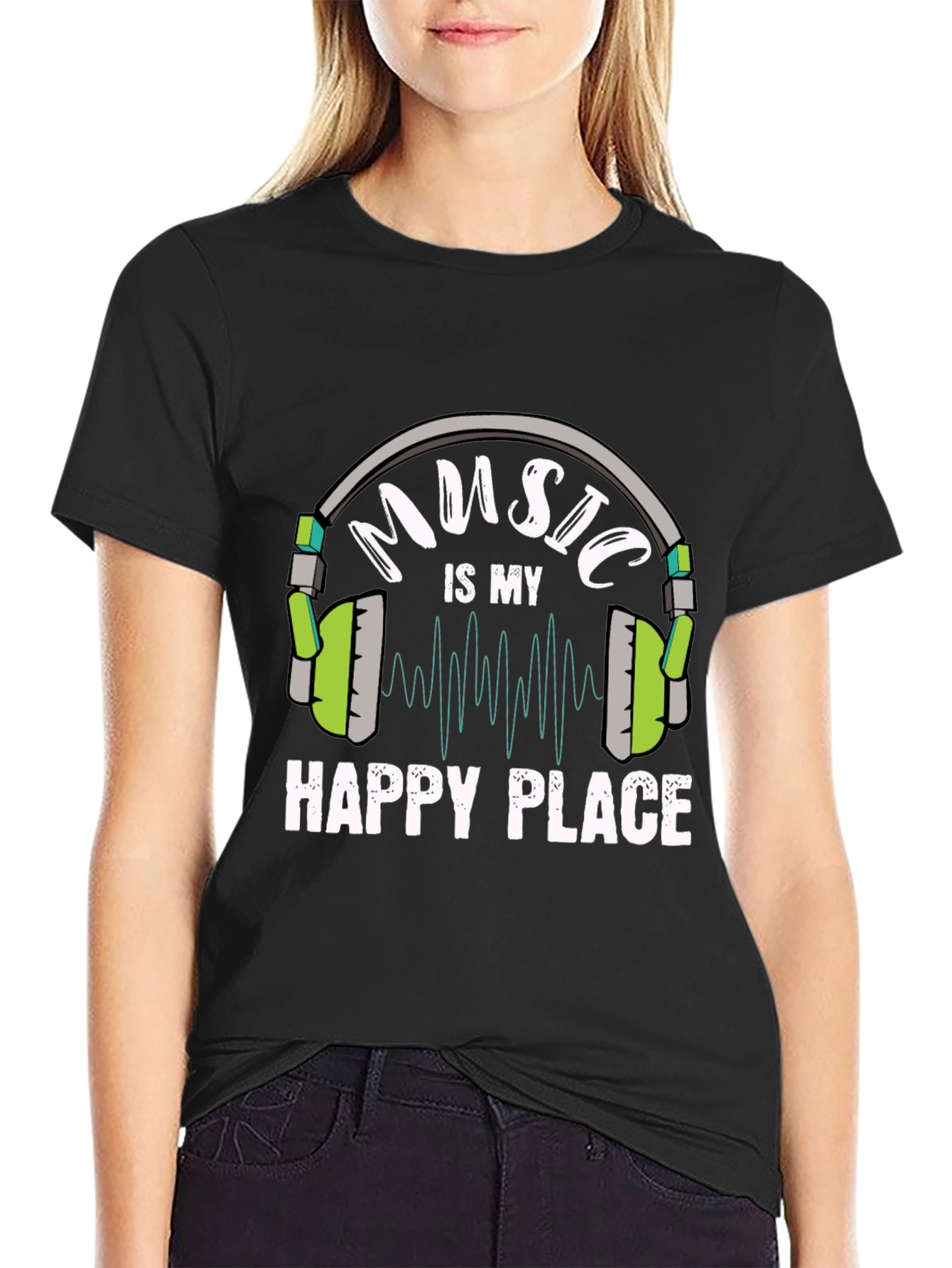 Music is My Happy Place T-Shirt