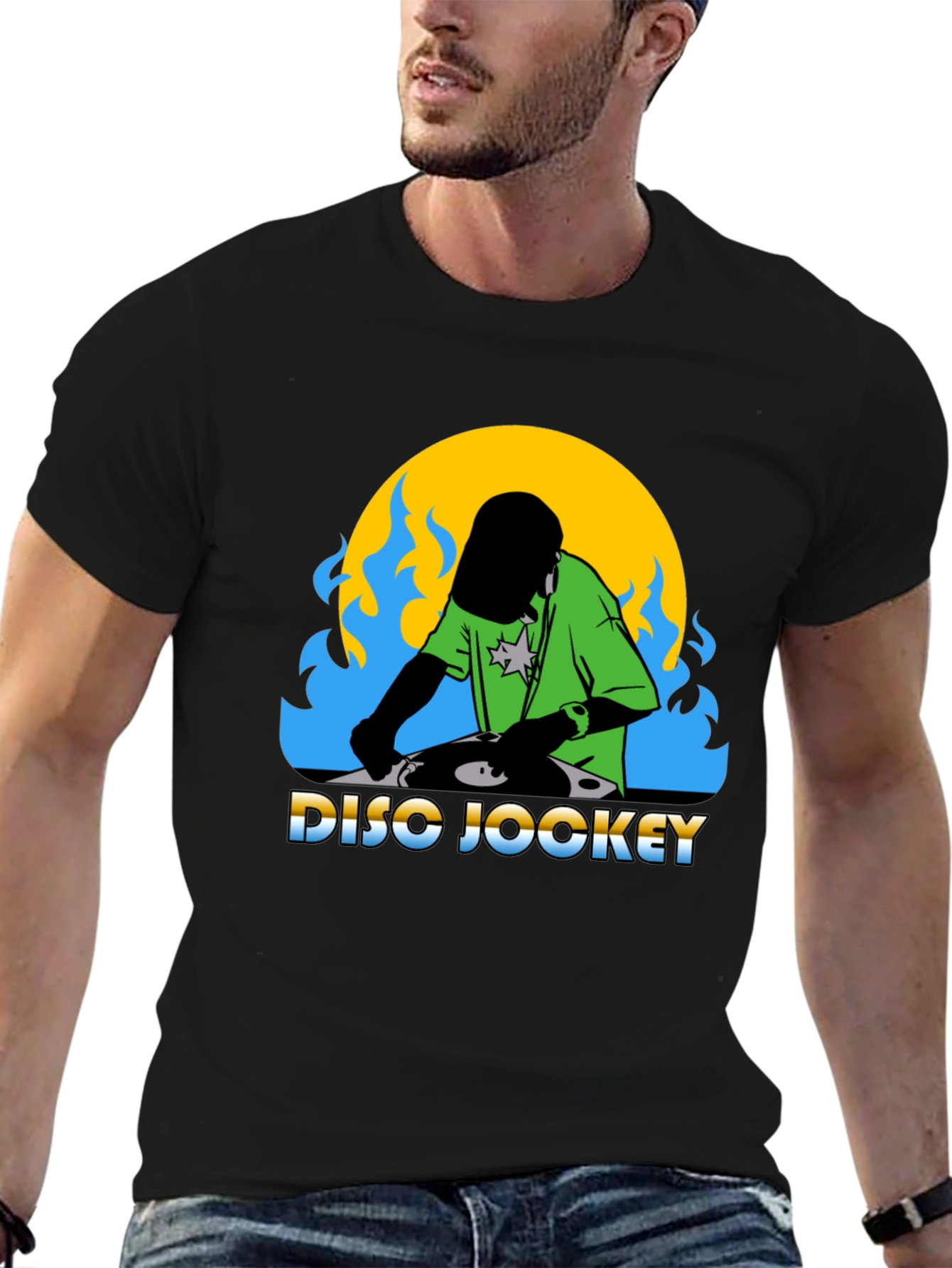 DJ Graphic Tee - Disco Jockey Design