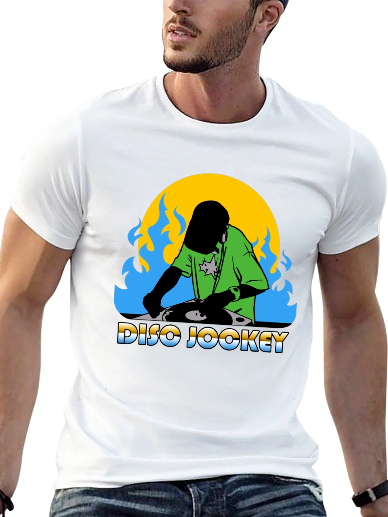 DJ Graphic Tee - Disco Jockey Design