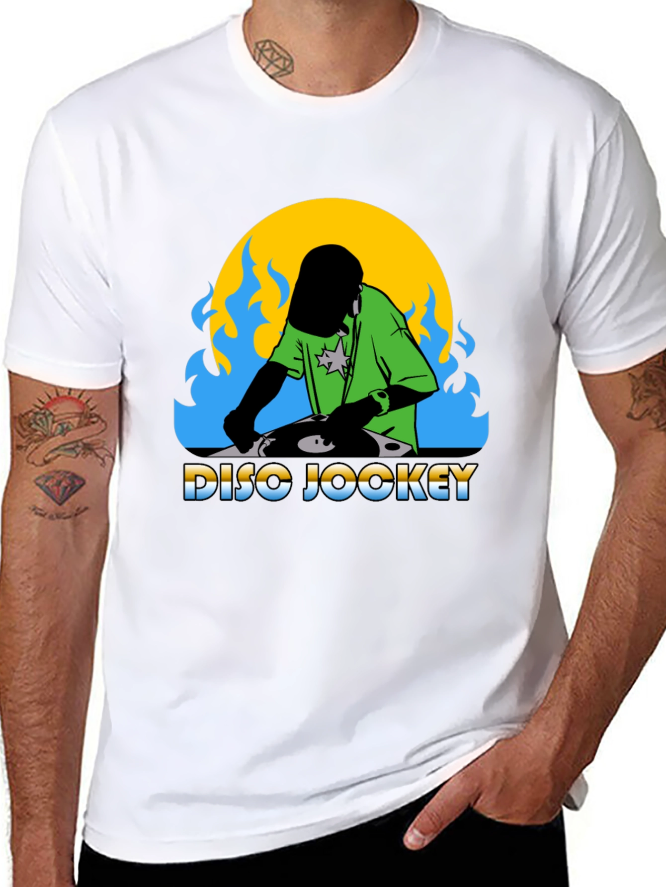 DJ Graphic Tee - Disco Jockey Design