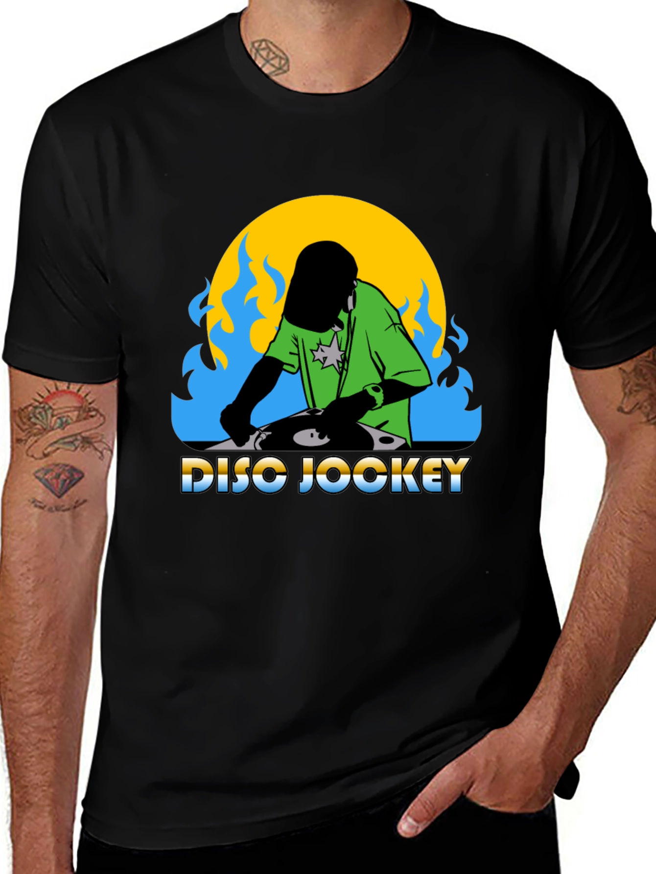DJ Graphic Tee - Disco Jockey Design