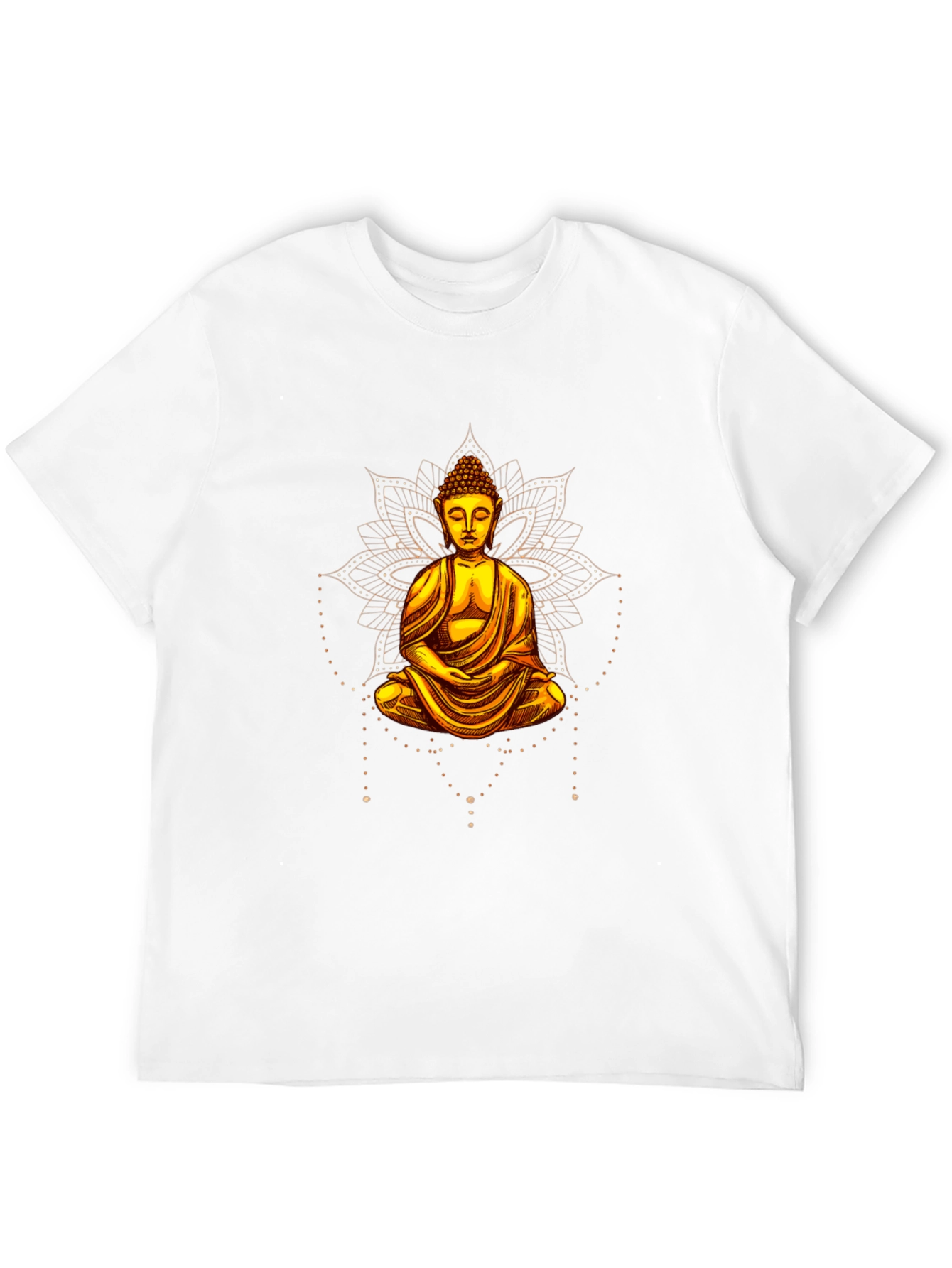 Buddha Graphic Print Black T-Shirt