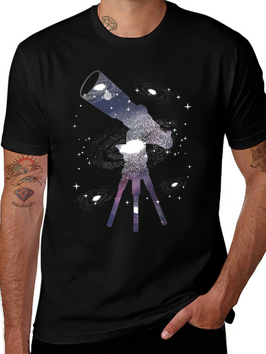 Cosmic Telescope Graphic Tee - Black