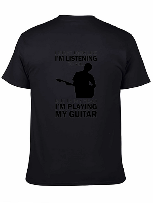Guitar Player T-Shirt - Listening Graphic Tee