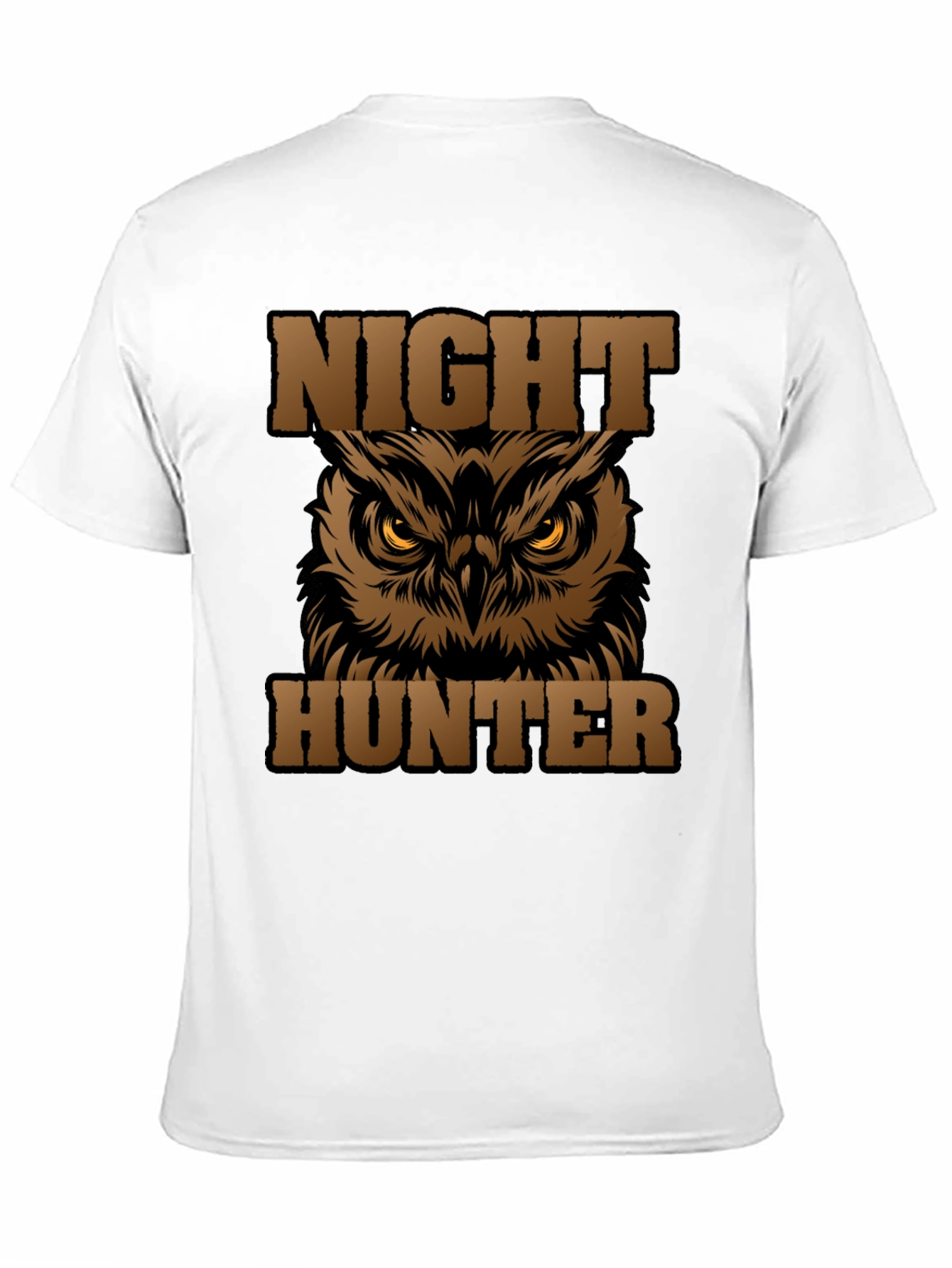 Night Hunter Owl Graphic Tee - Black