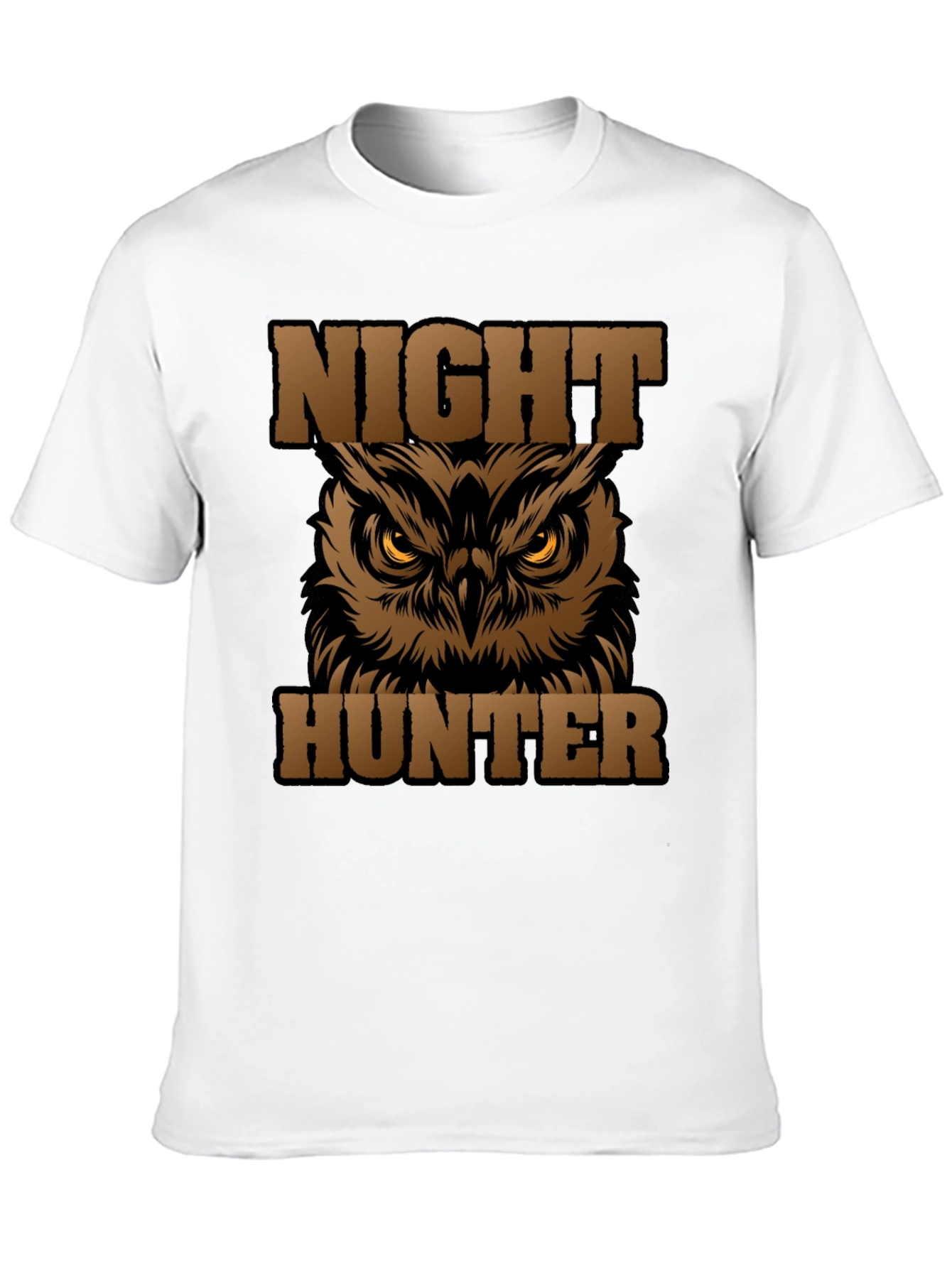 Night Hunter Owl Graphic Tee - Black