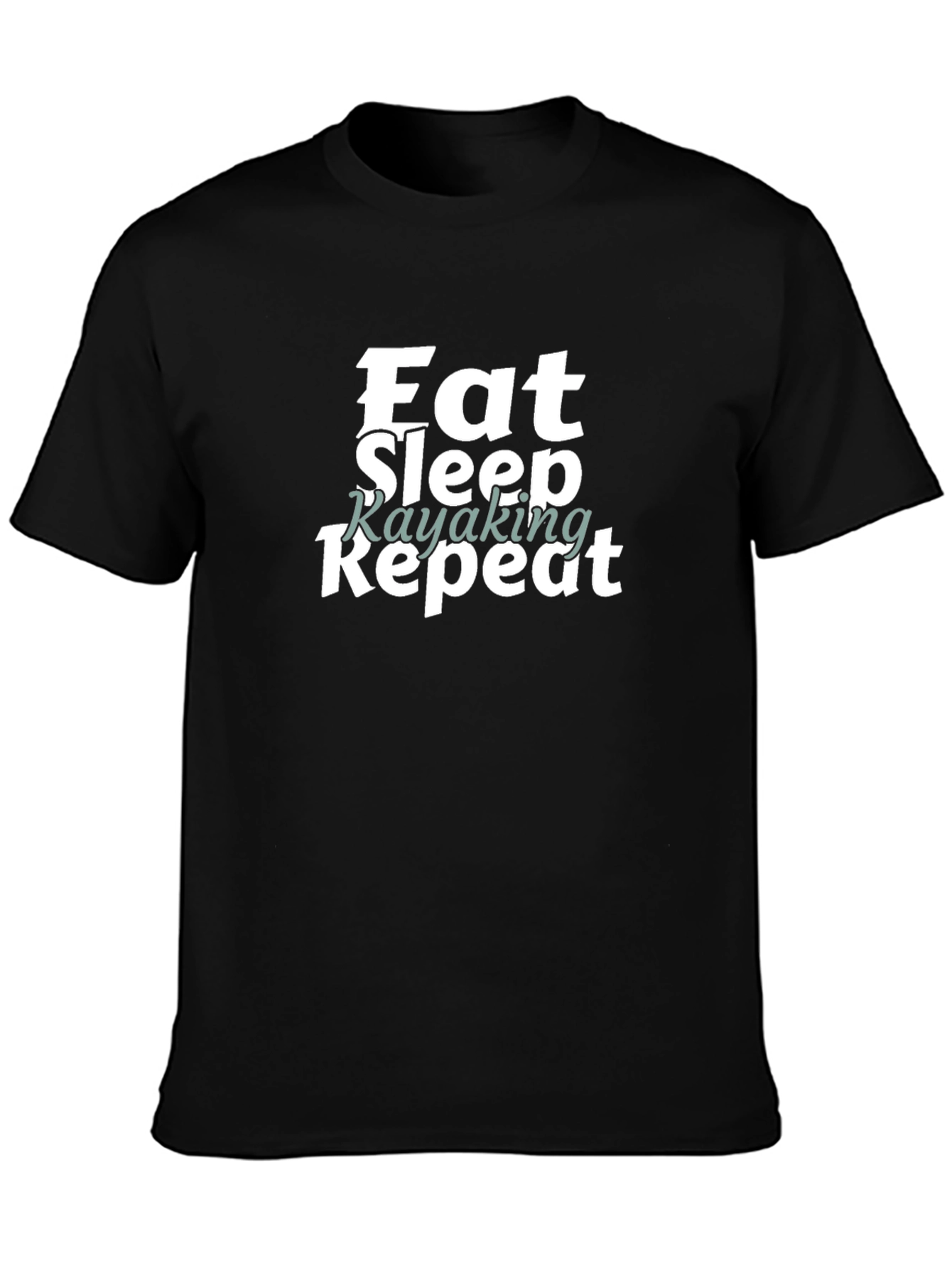 Eat Sleep Kayaking Repeat Graphic Tee Shirt