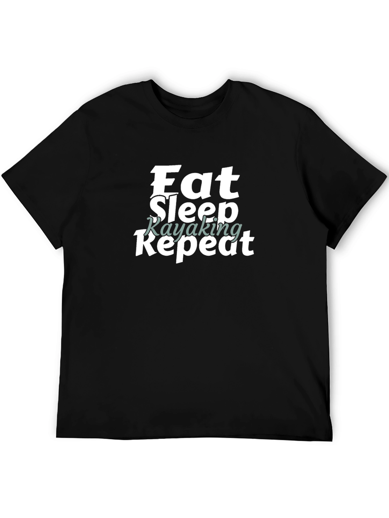 Eat Sleep Kayaking Repeat Graphic Tee Shirt