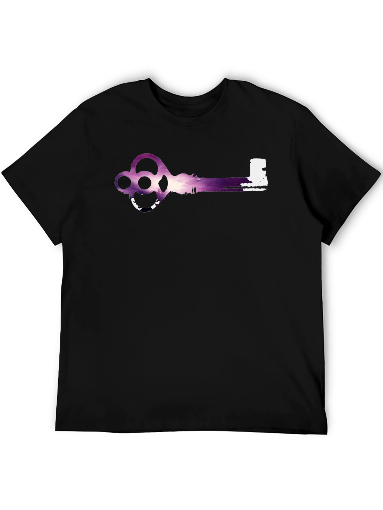 Unique Key Graphic Black T-Shirt