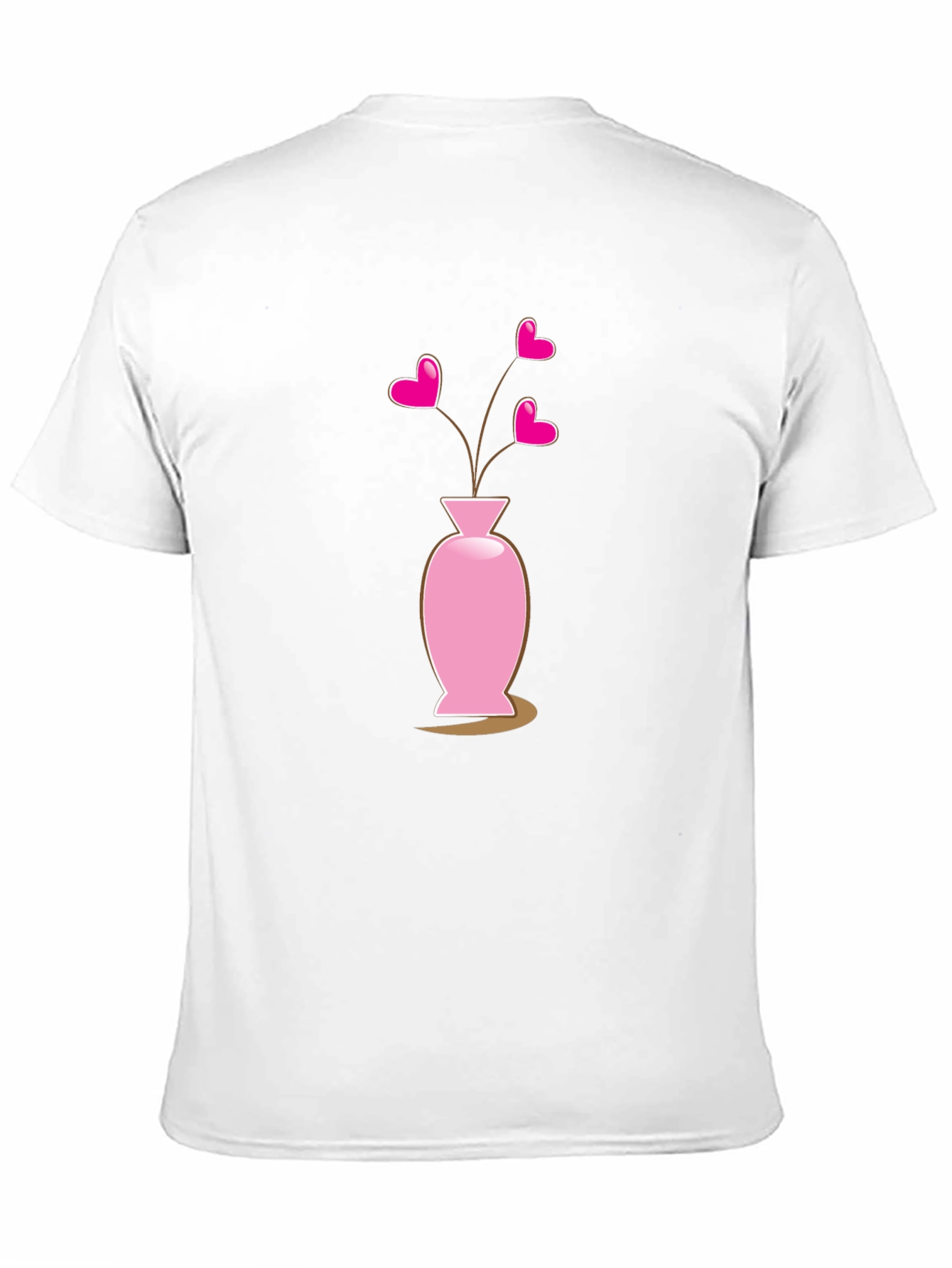 Heart Vase Black T-Shirt