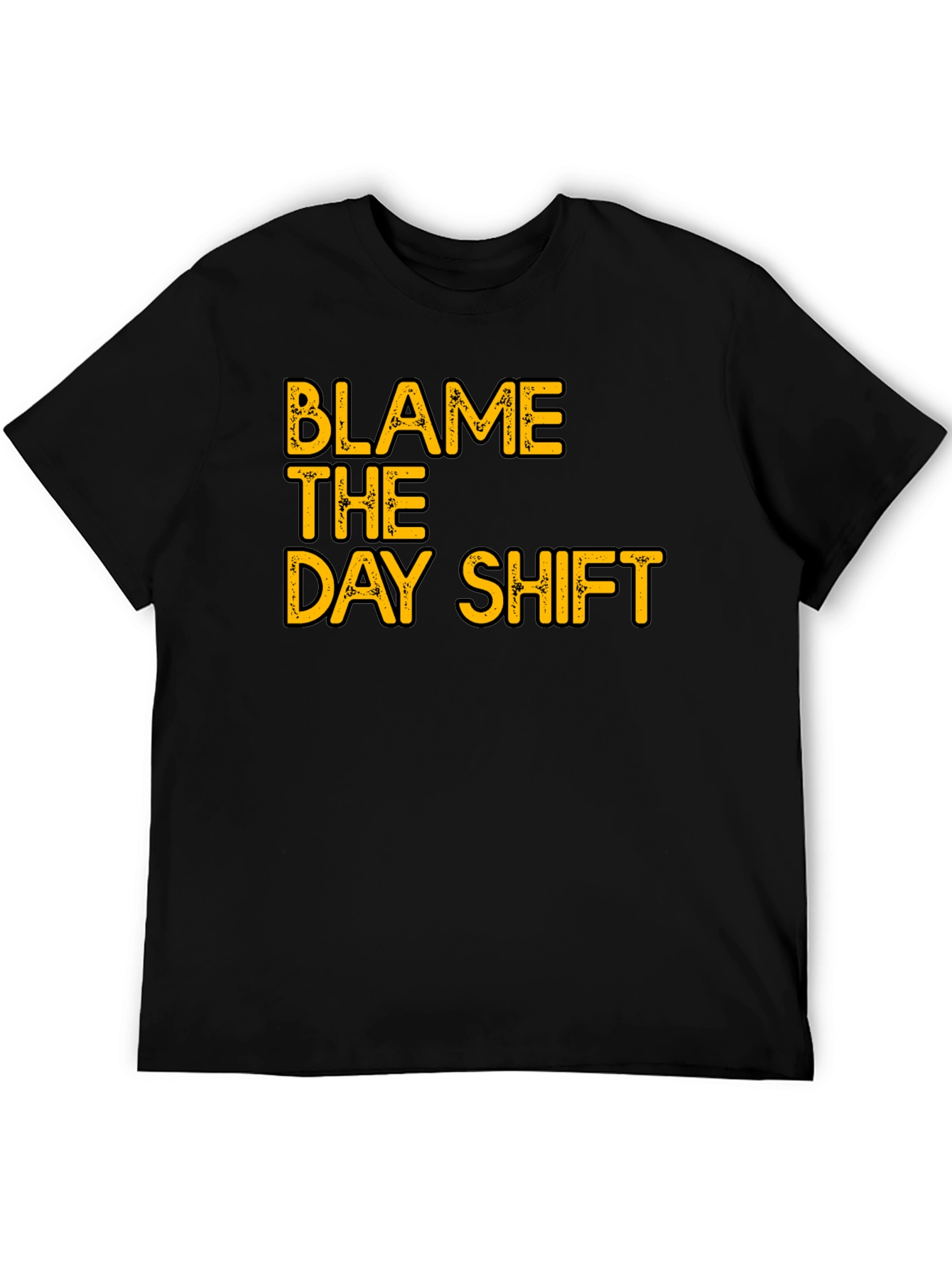 Blame The Day Shift Graphic T-Shirt - Black