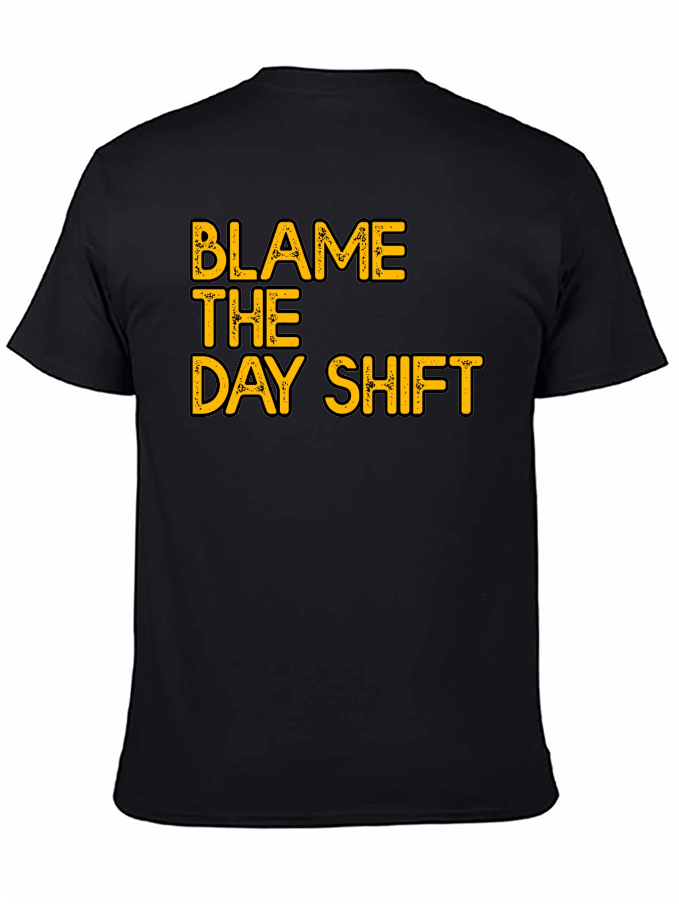 Blame The Day Shift Graphic T-Shirt - Black