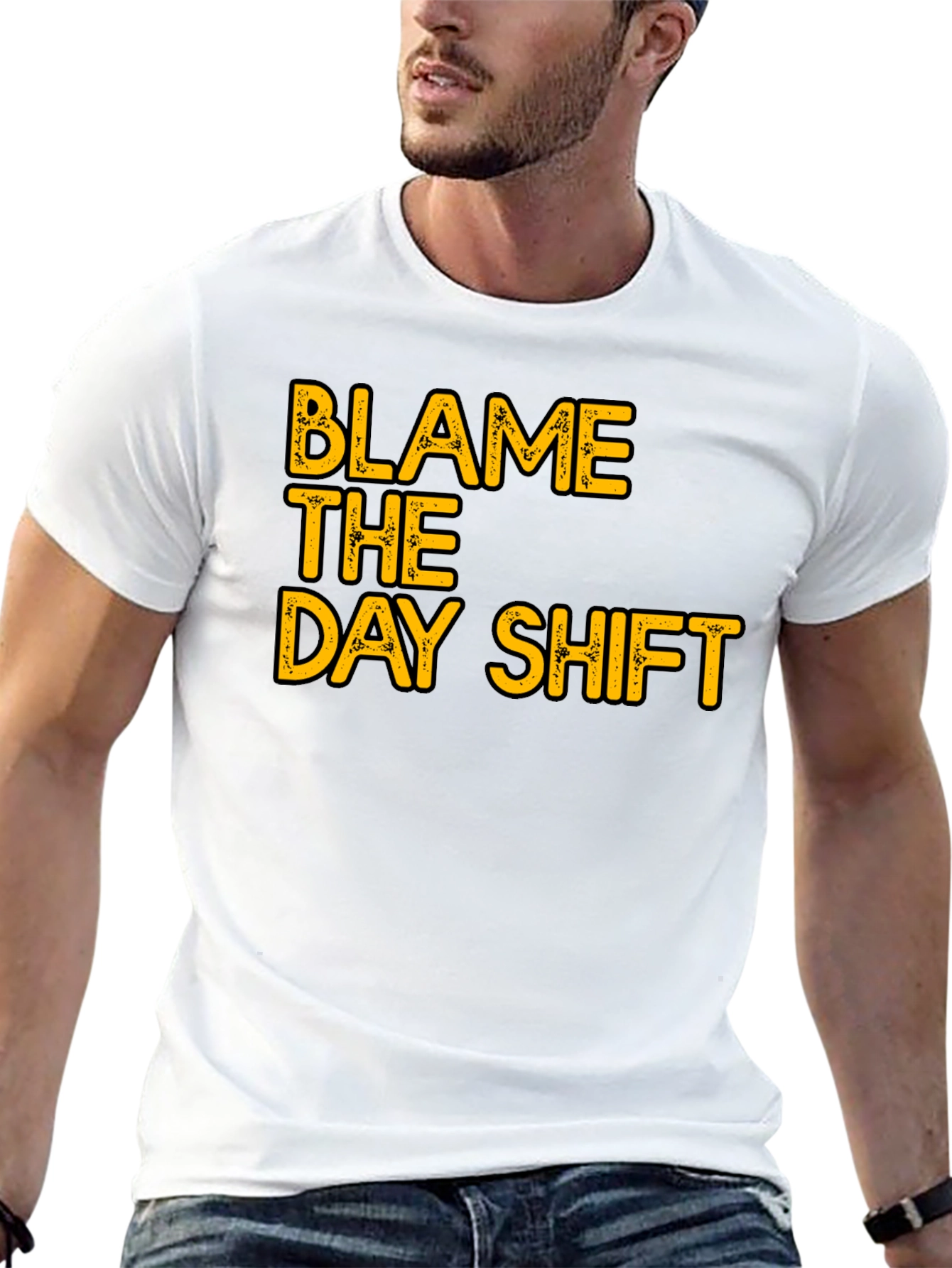 Blame The Day Shift Graphic T-Shirt - Black