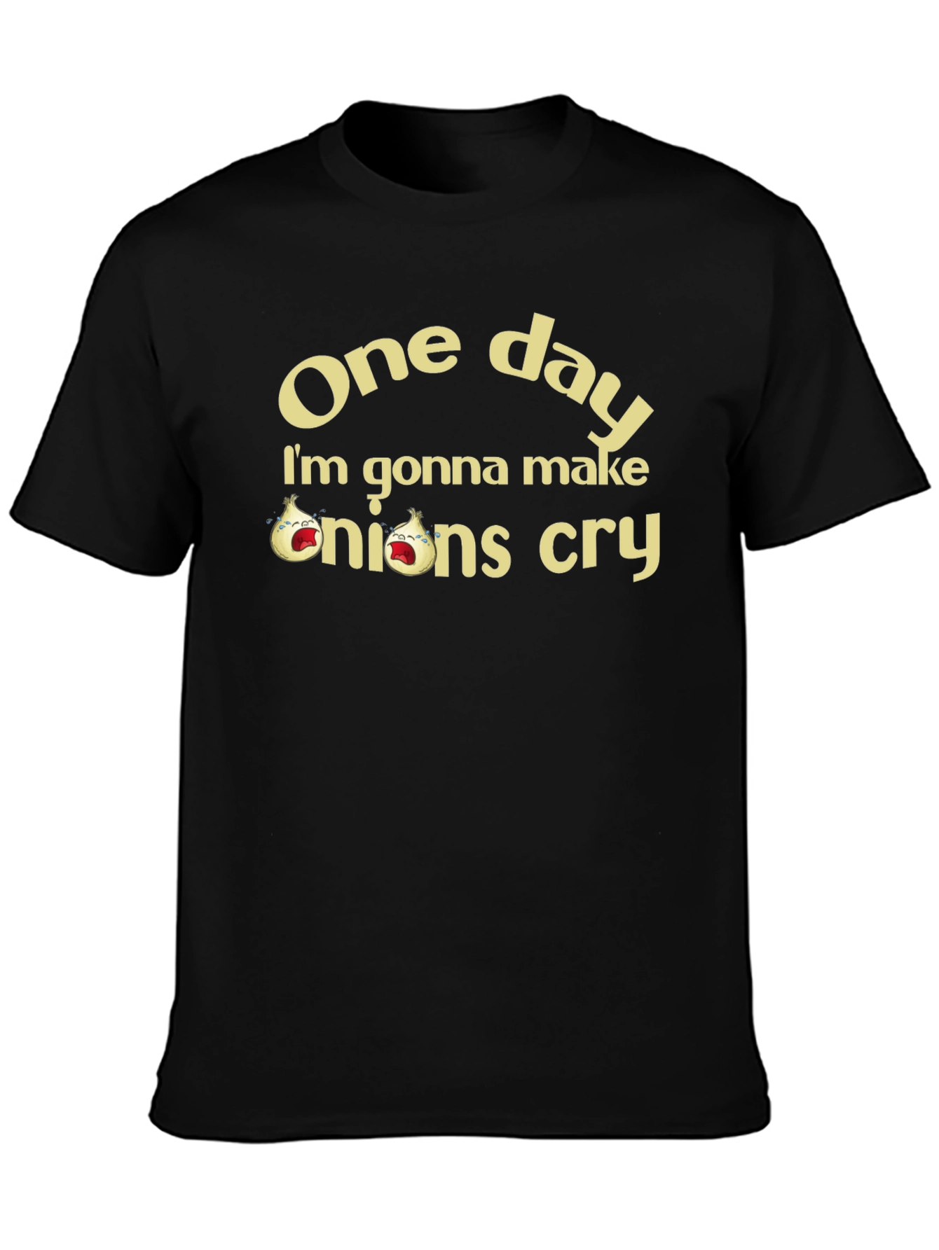 Funny Onions Cry Graphic T-Shirt