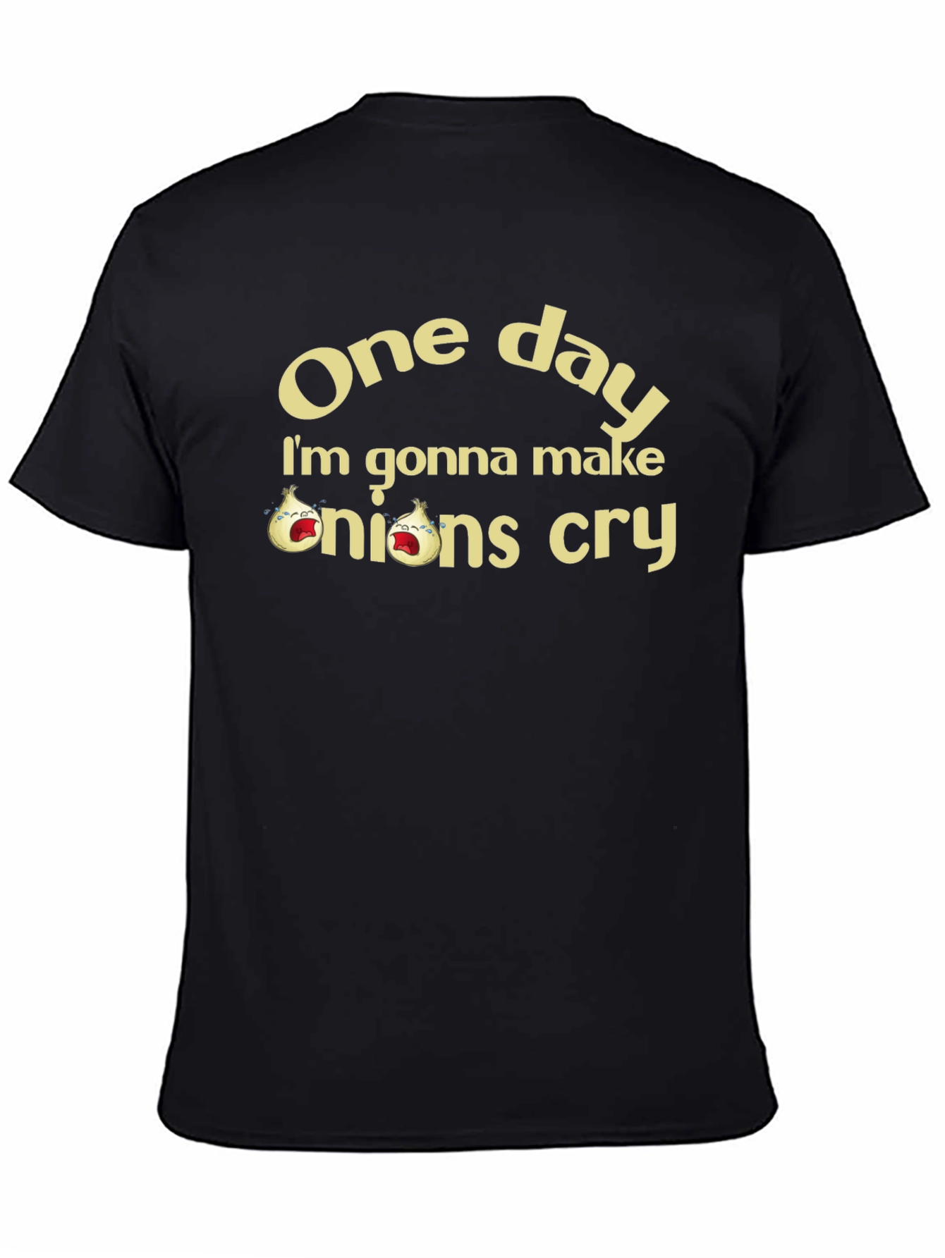 Funny Onions Cry Graphic T-Shirt