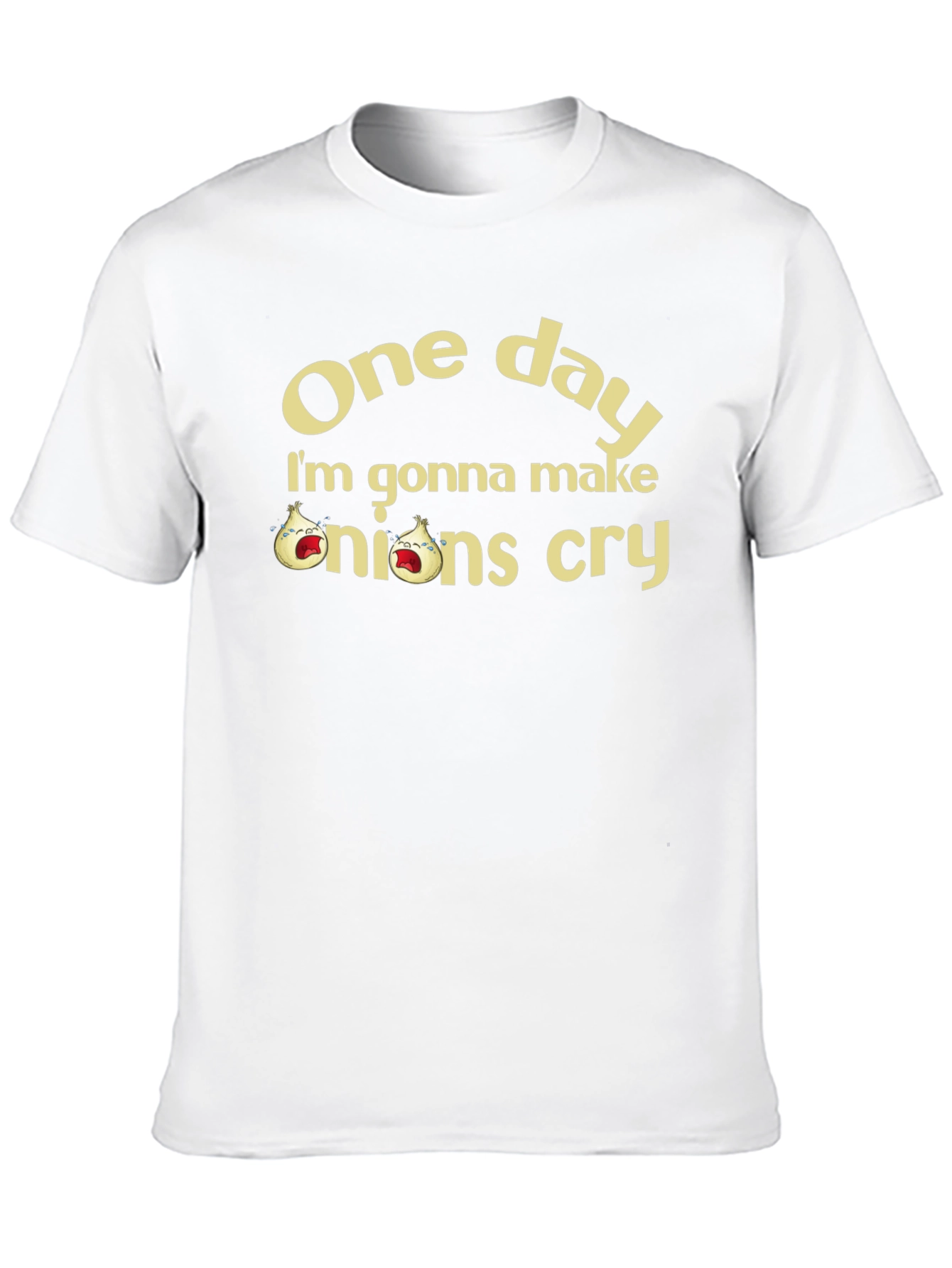 Funny Onions Cry Graphic T-Shirt