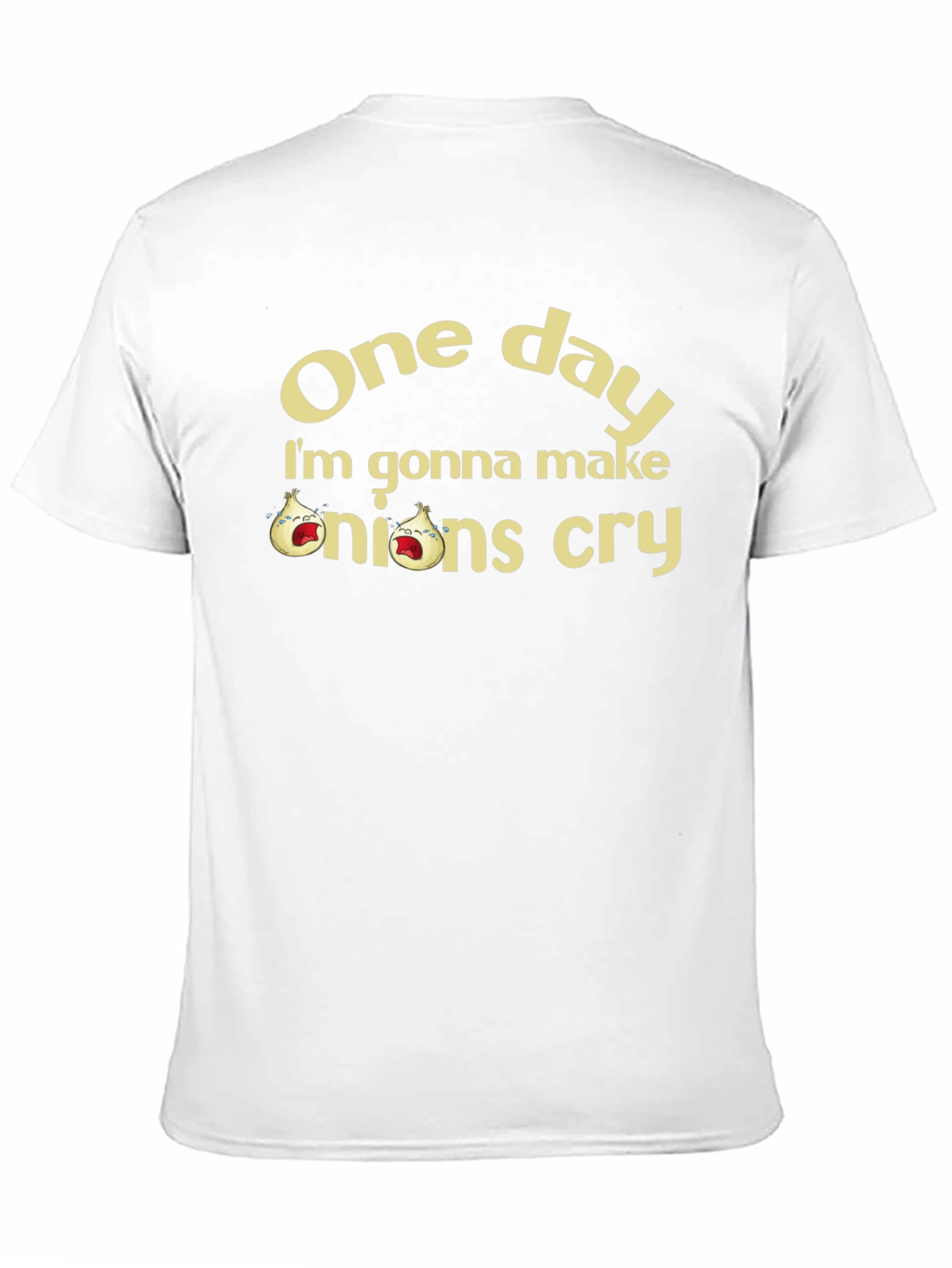 Funny Onions Cry Graphic T-Shirt