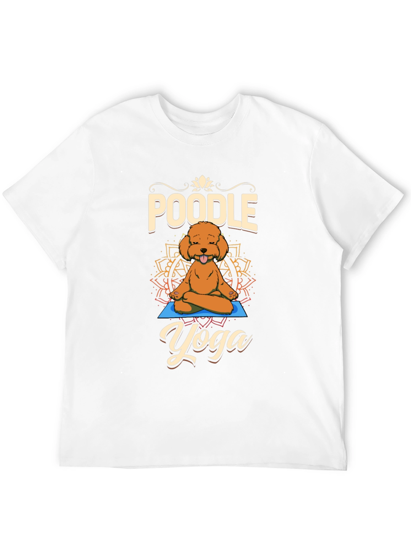 Poodle Yoga T-Shirt - Meditating Dog Tee
