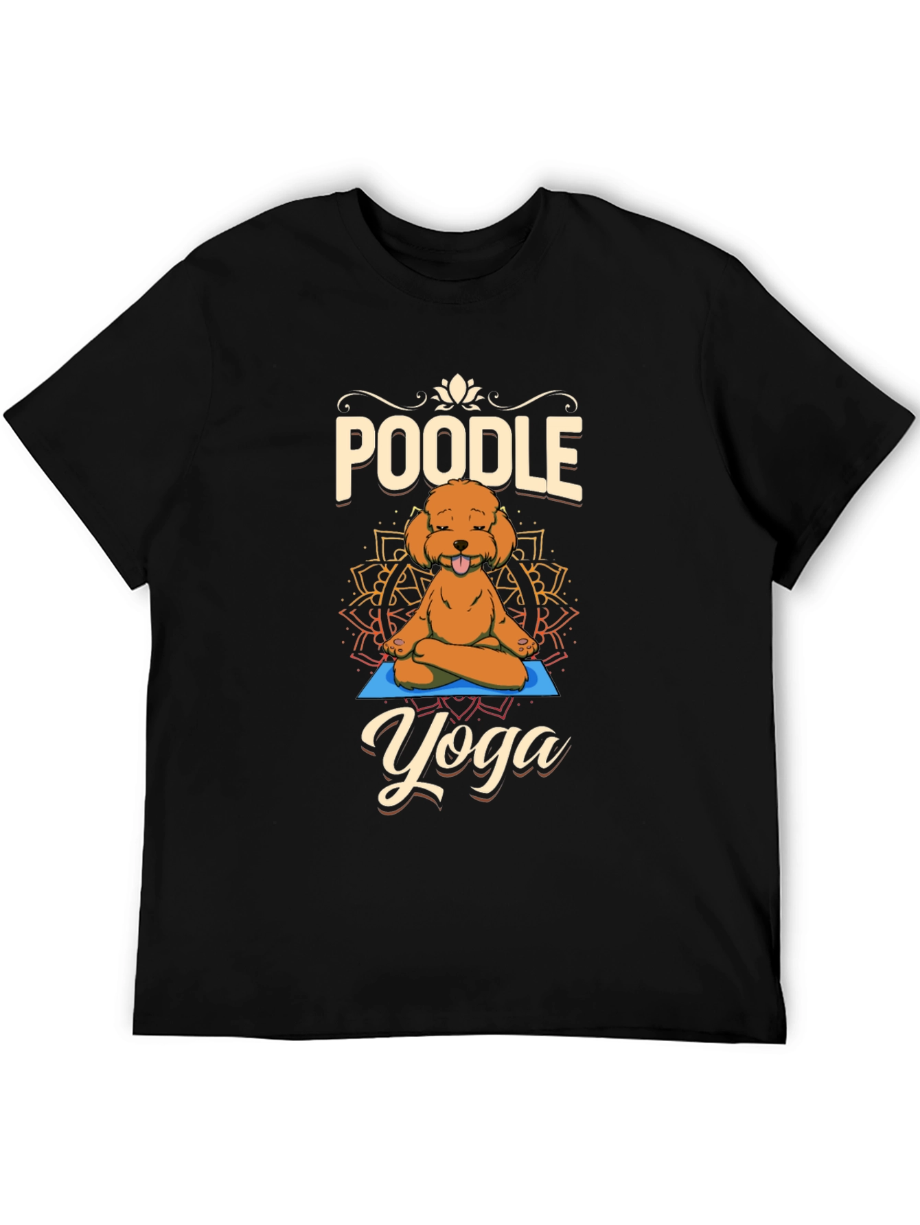 Poodle Yoga T-Shirt - Meditating Dog Tee