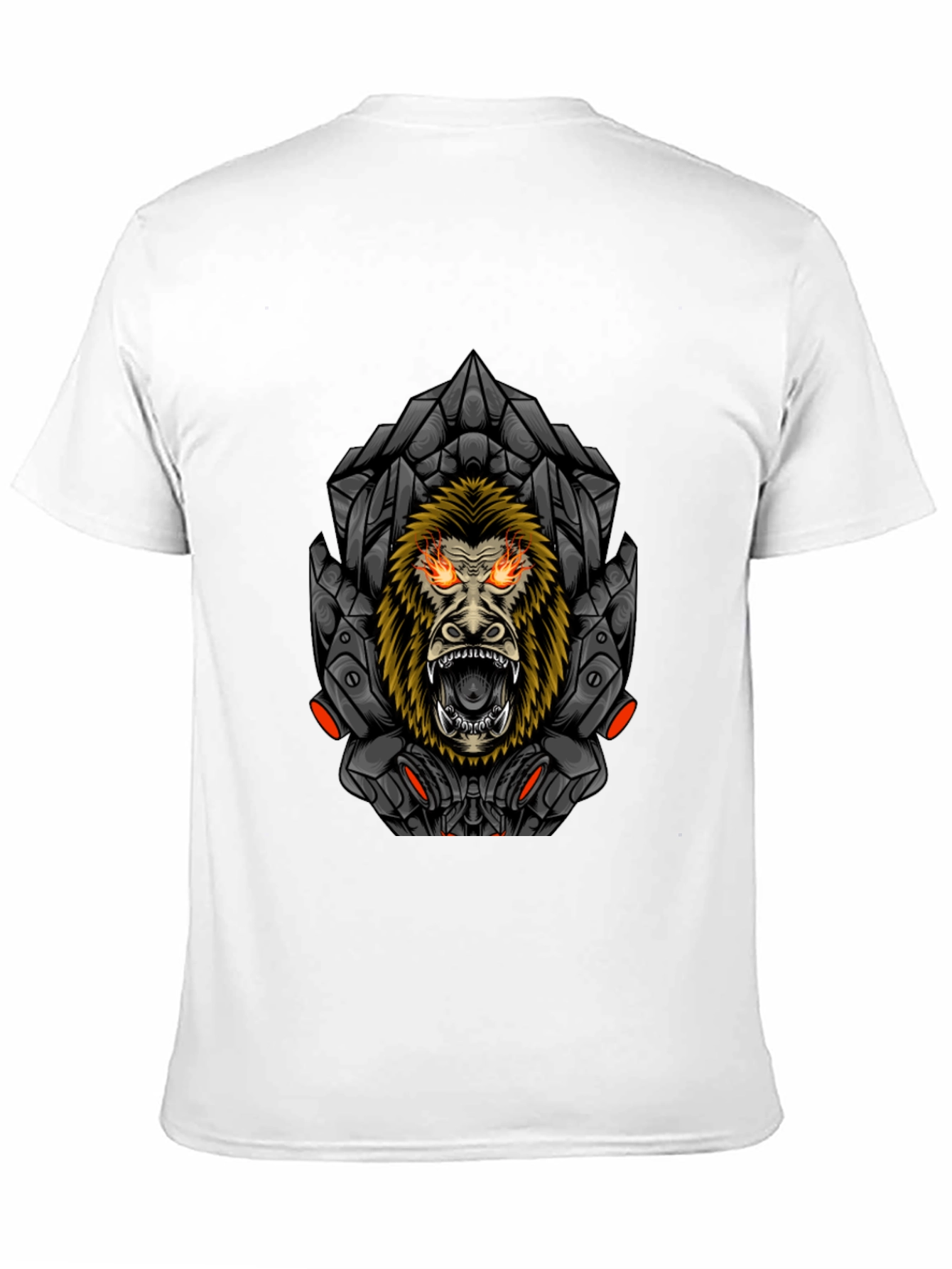 Cyberpunk Gorilla Graphic Tee - Mens Black T-Shirt