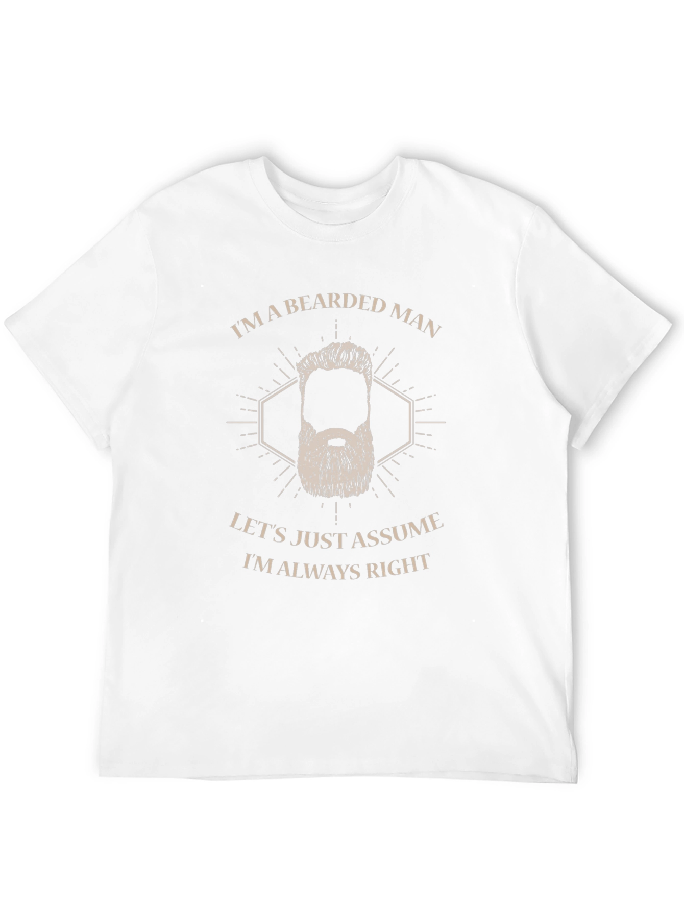 Bearded Man Always Right Graphic Tee