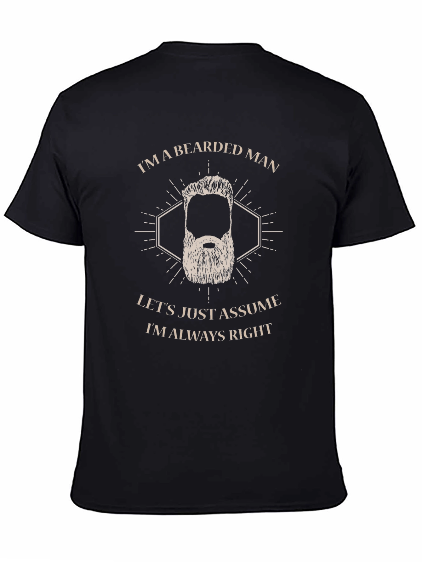 Bearded Man Always Right Graphic Tee